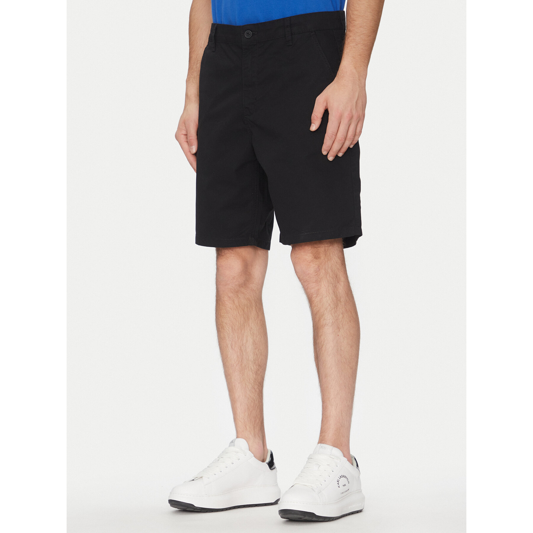 Karl Lagerfeld Jeans Stoffshorts A2M10121 Schwarz Relaxed Fit