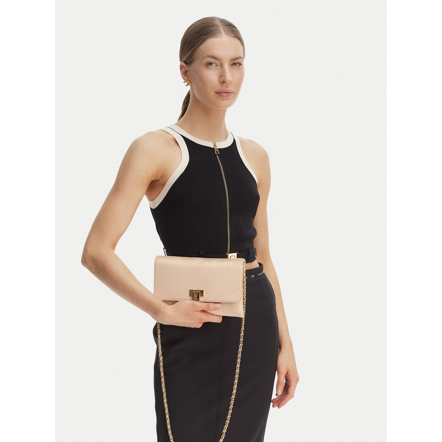 Geantă Elisabetta Franchi BS-64A-61E2-V290 Crem