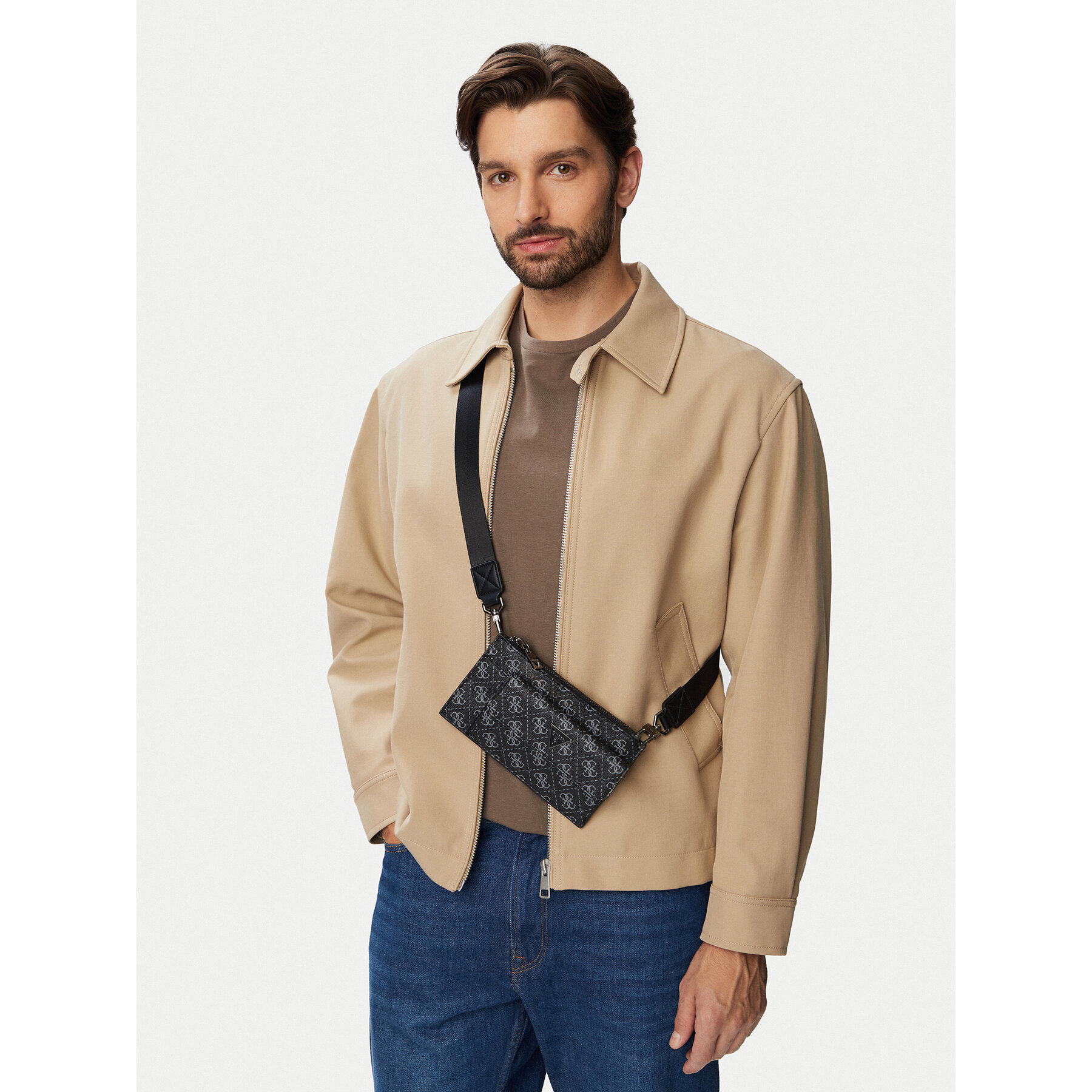 Geantă crossover Guess HMMILO P6391 Negru