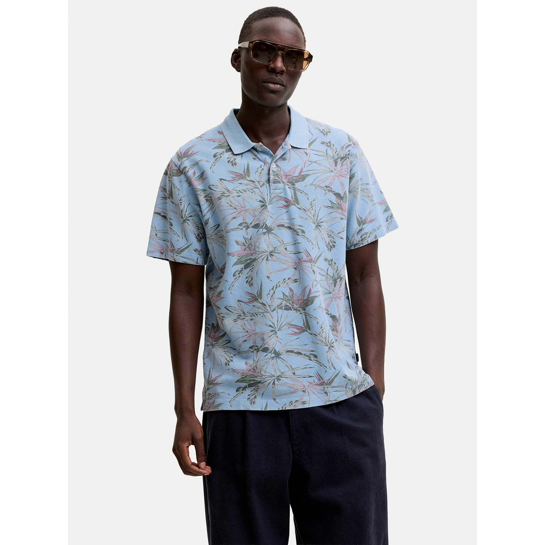 Jack & Jones Poloshirt Blu Hawaii 12295860 Hellblau Relaxed Fit