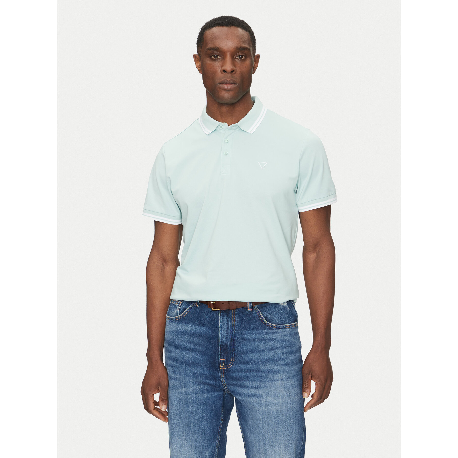 Guess Pólóing M2GP34 KARS0 Zöld Regular Fit