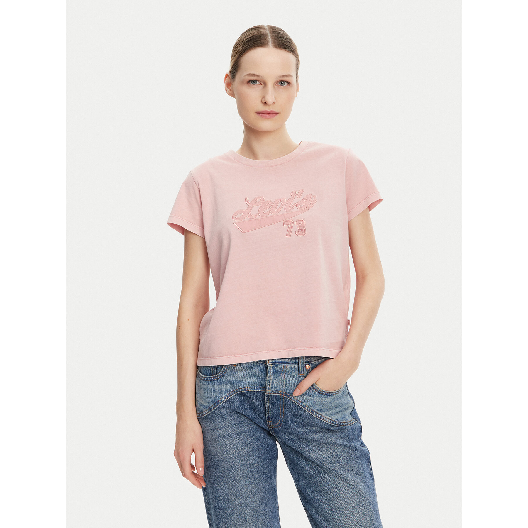 Levi's® Marškinėliai Graphic A8804-0039 Rožinė Boxy Fit