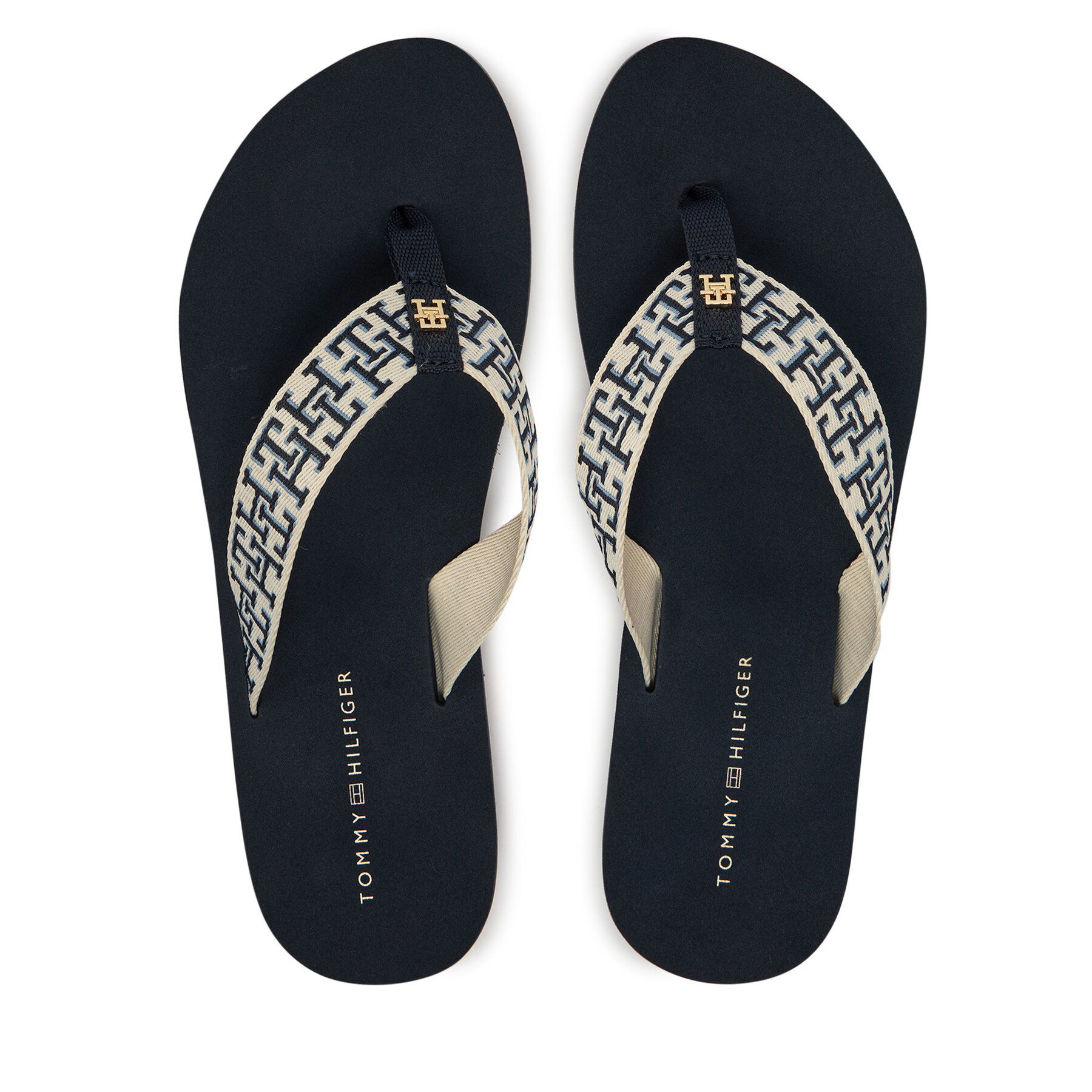 Джапанки Tommy Hilfiger Th Corporate Sandal FW0FW09610 Тъмносин