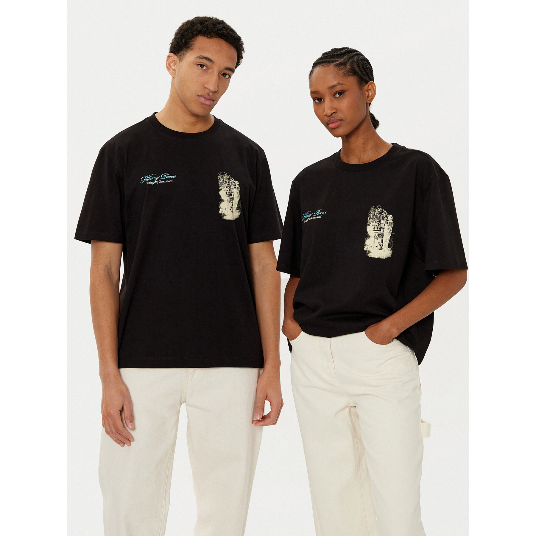 Filling Pieces T-shirt Unisex Gardener 7449985 Nero Regular Fit