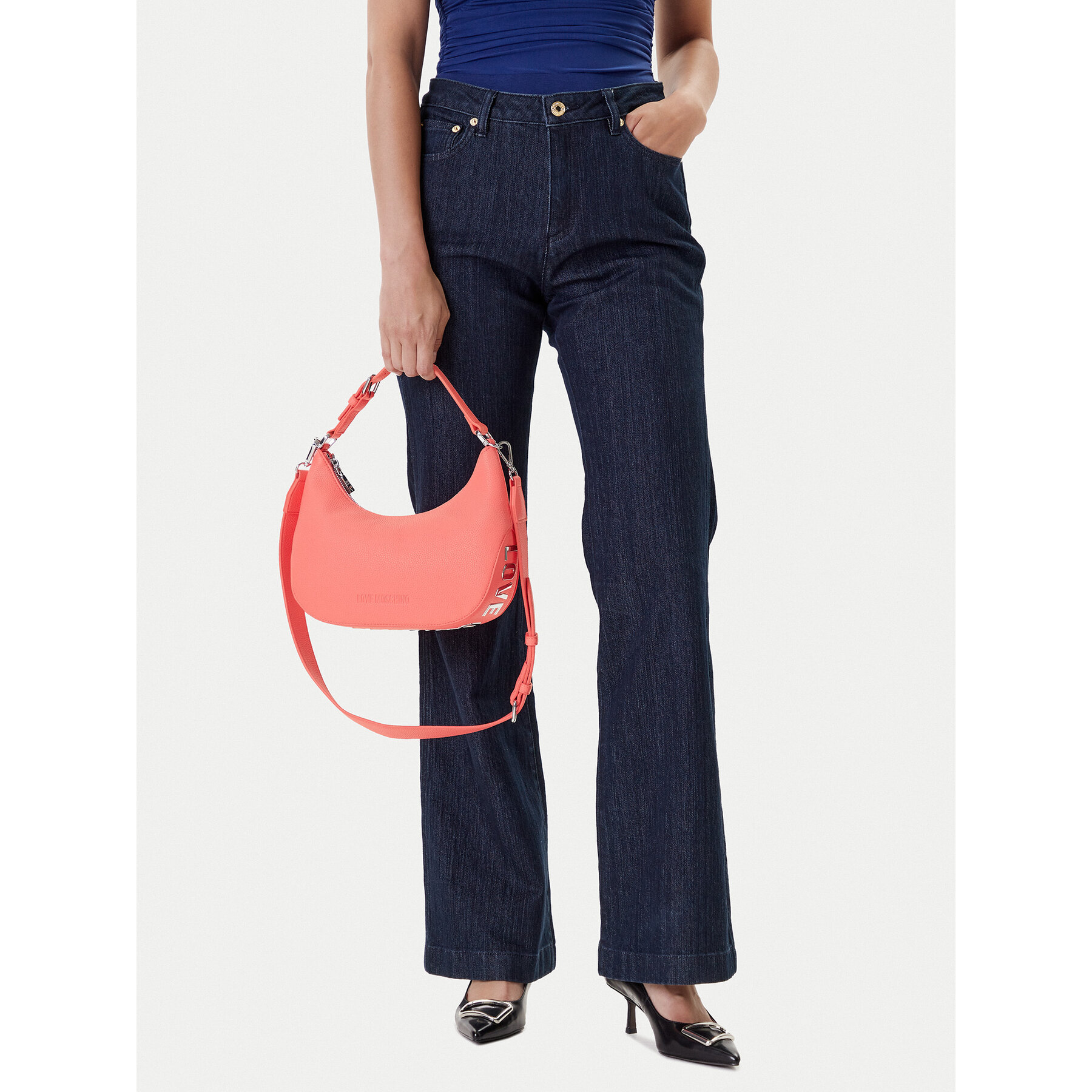 Τσάντα LOVE MOSCHINO JC4018PP1MLT0464 Κοραλλί