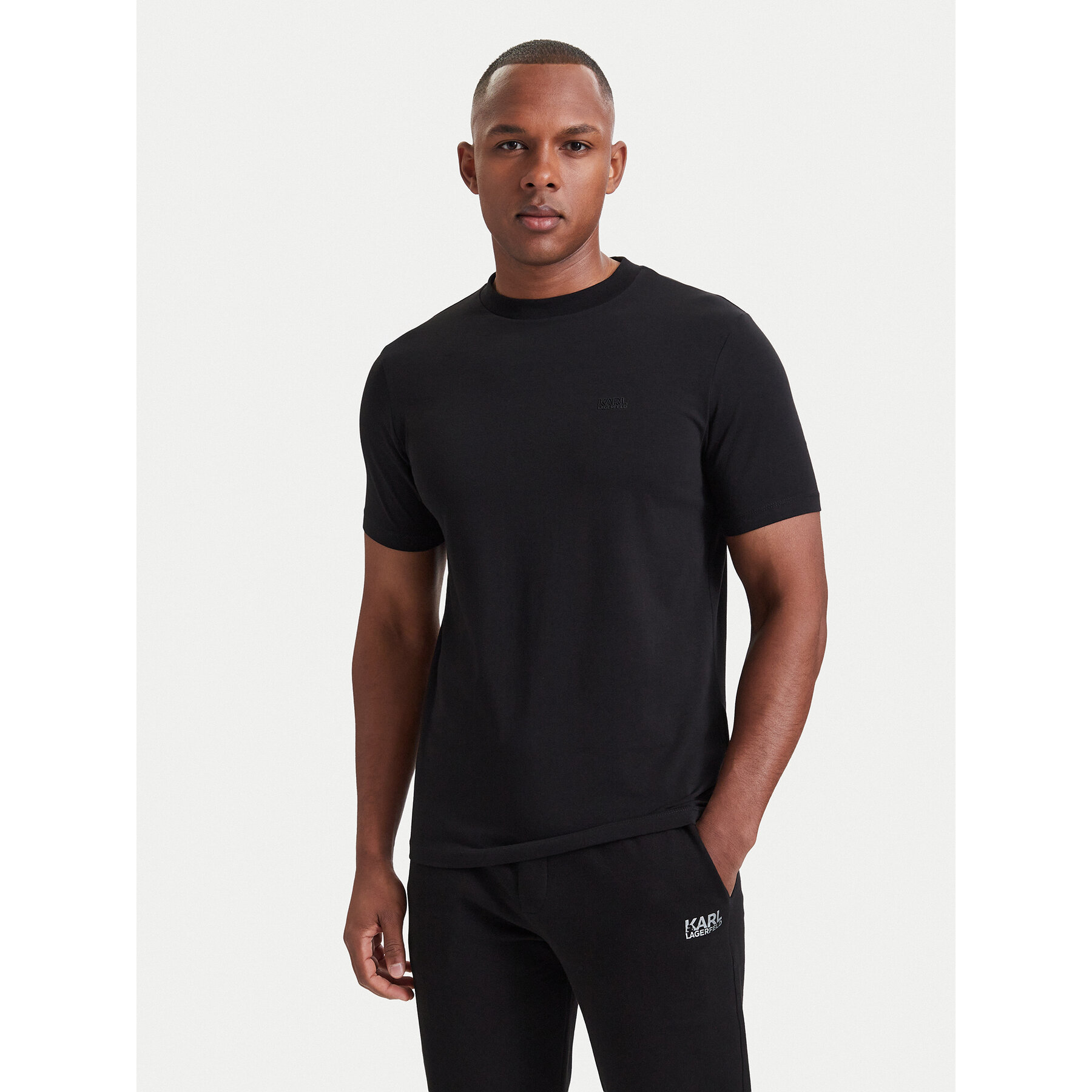 KARL LAGERFELD T-Shirt 755030 564235 Schwarz Regular Fit