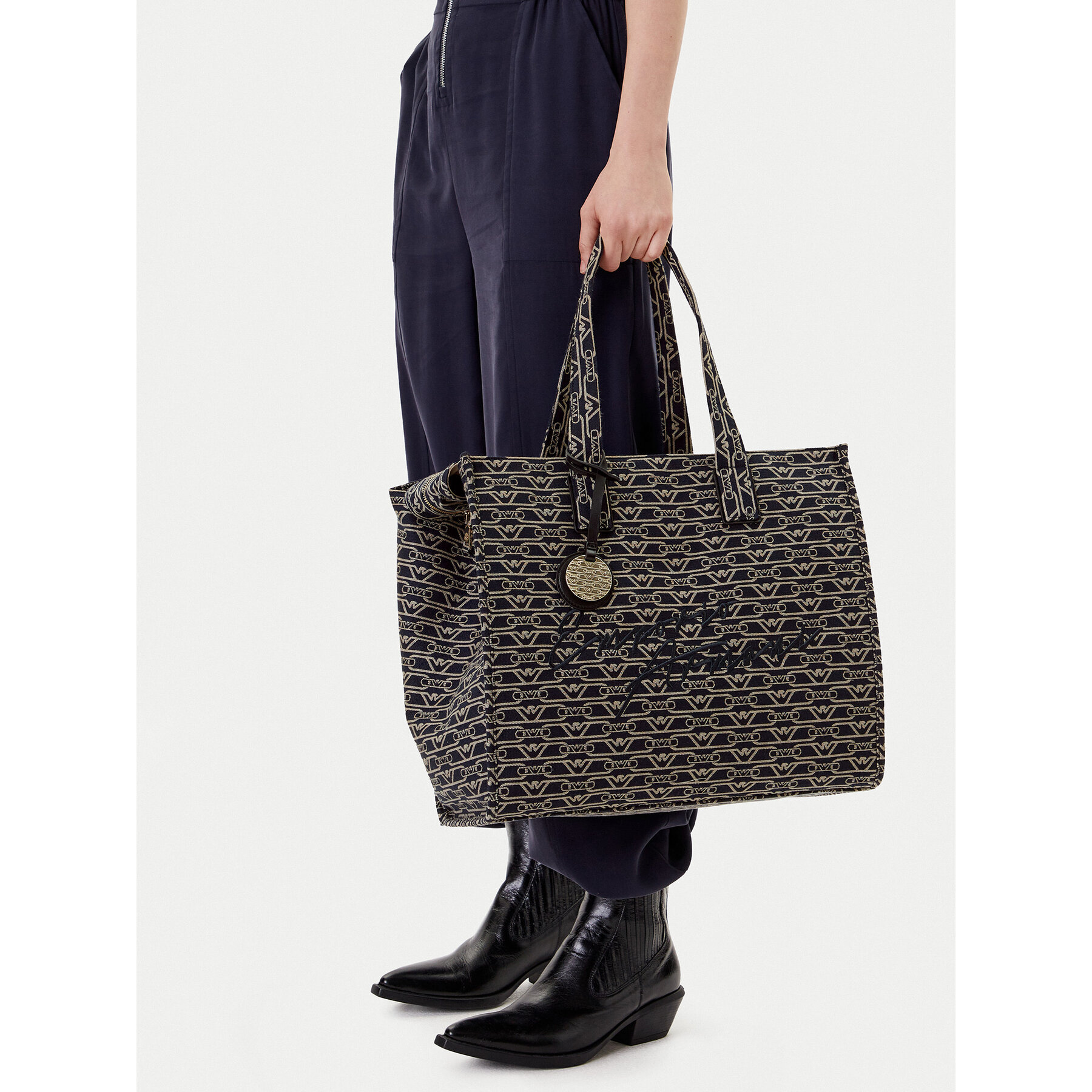 Geantă Emporio Armani EW000561 AF12993 FB237 Bleumarin