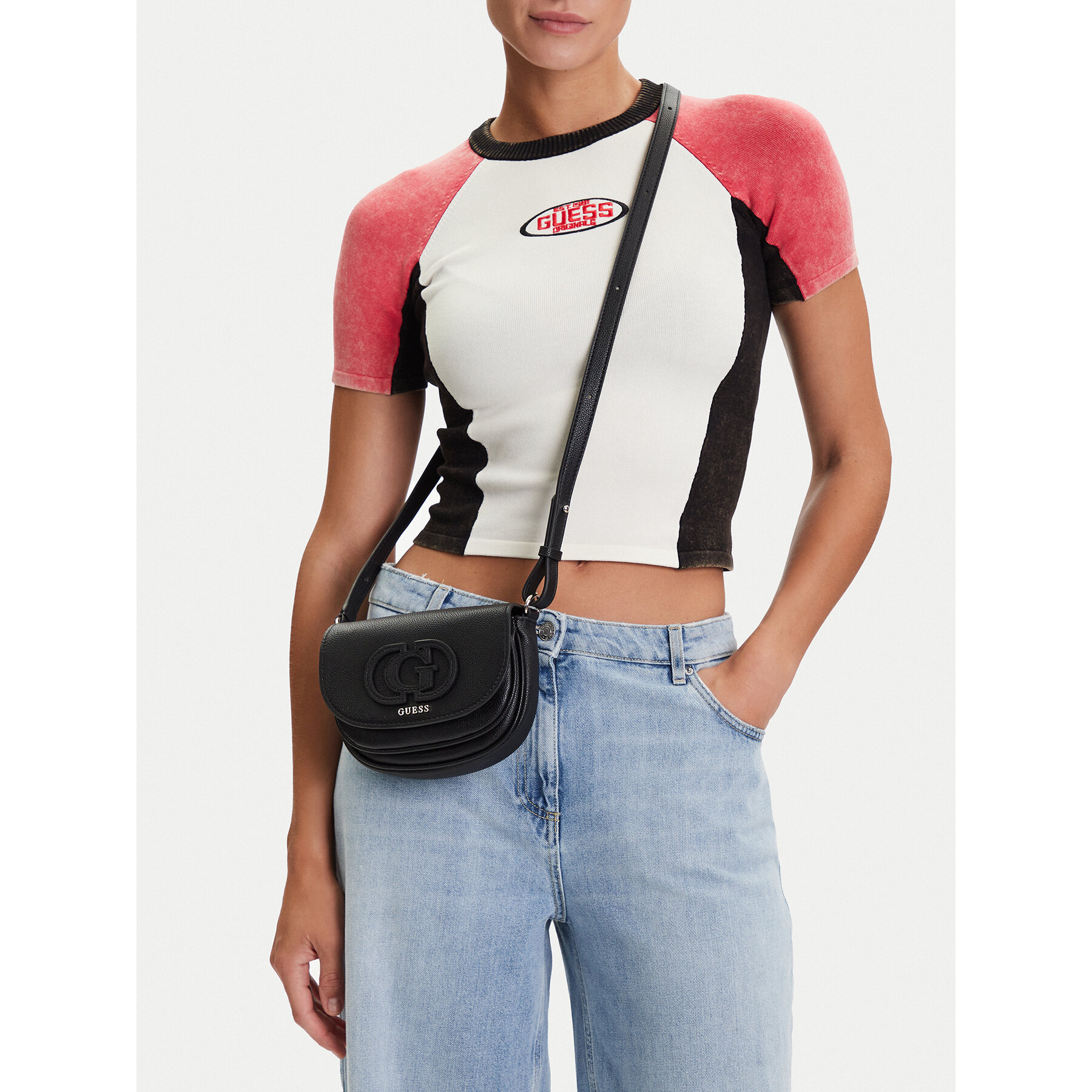 Дамска чанта Guess Calebra Mini HWBG95 36780 Черен