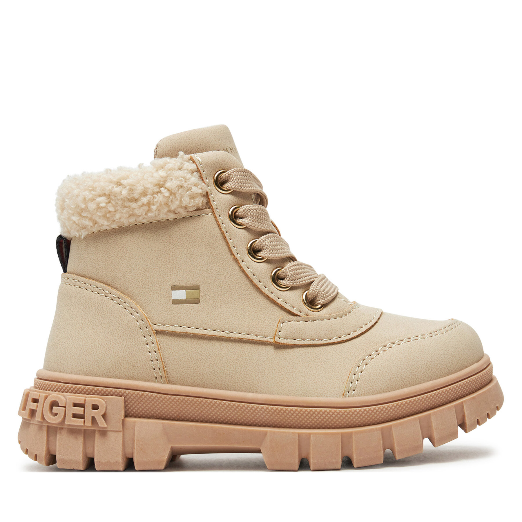 Bottes de randonnée Tommy Hilfiger Lace-Up Bootie T1A5-33597-1628 M Beige