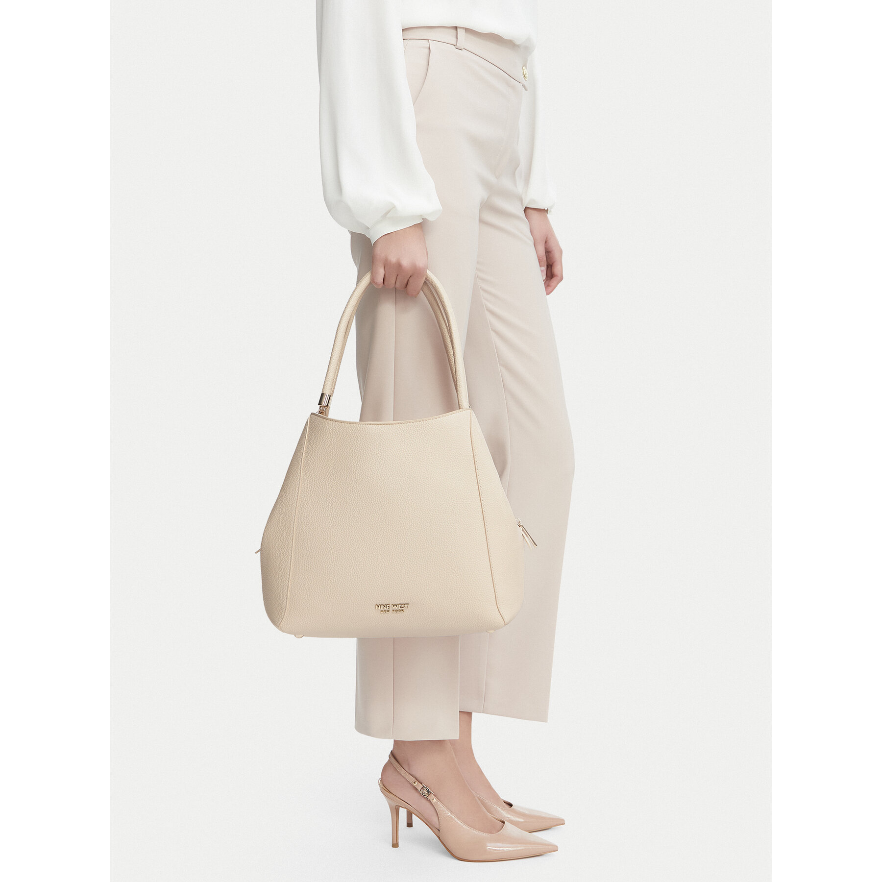 Дамска чанта Nine West CEO-Olira-LDA8566 Кремав