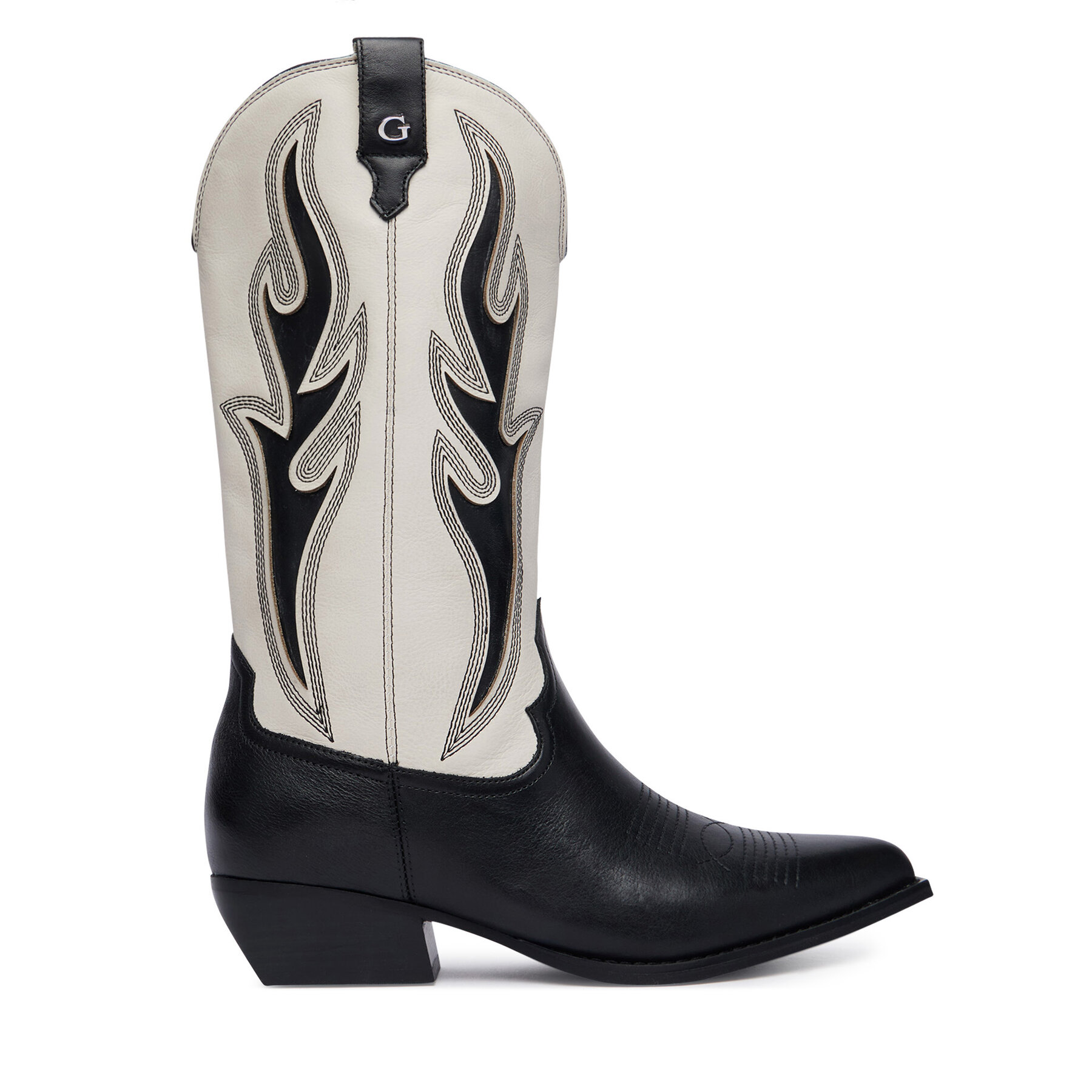 Členková obuv Guess FLTLRG LEA11 Čierna