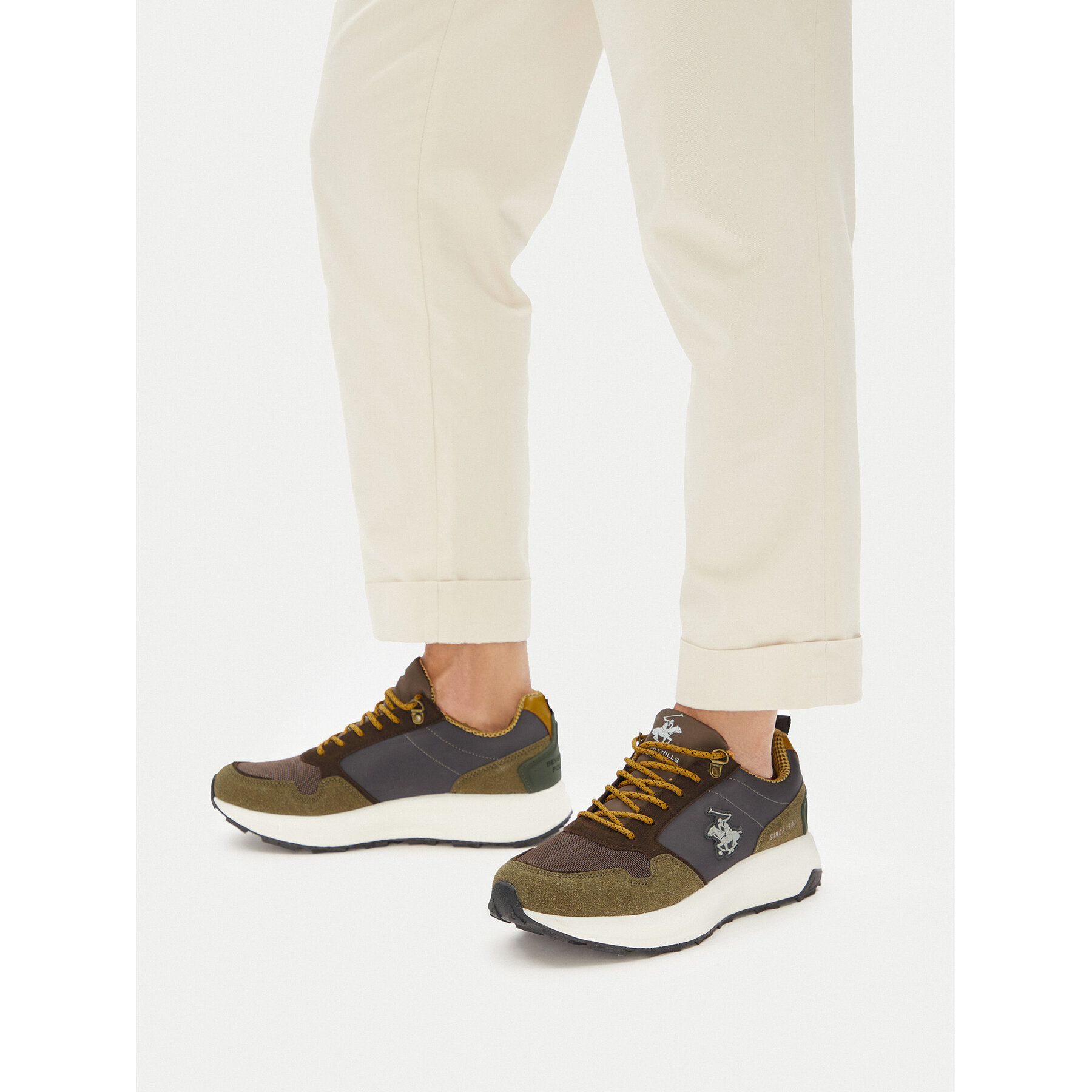 Sneakersy Beverly Hills Polo Club CEO-V5-DARIO Kaki