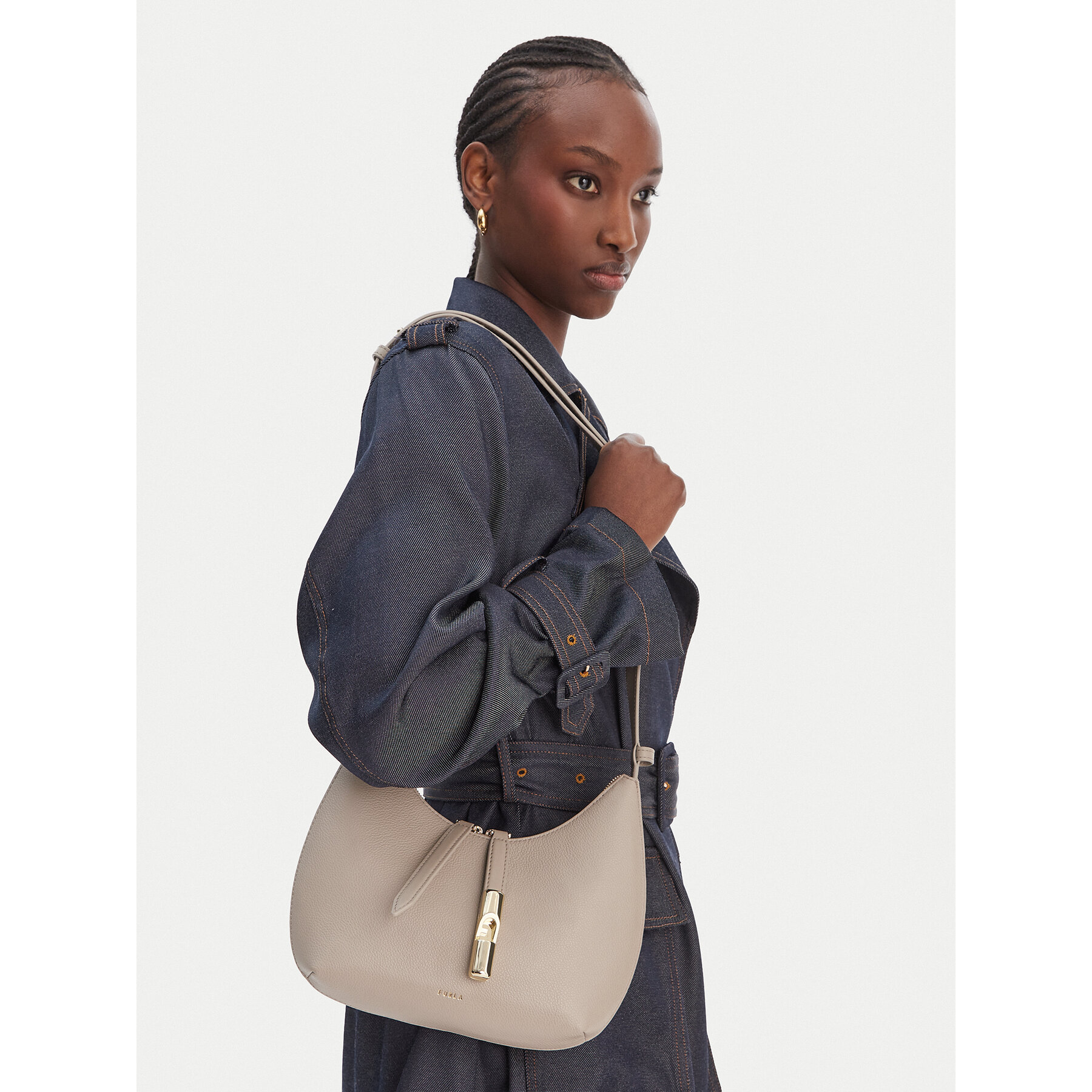 Geantă Furla Goccia S WB01500 BX3353 KH 4488S Bej
