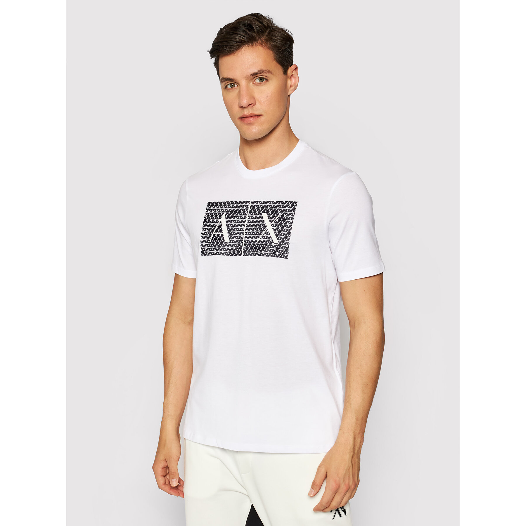 Armani Exchange T-shirt 8NZTCK Z8H4Z 1100 Bianco Slim Fit