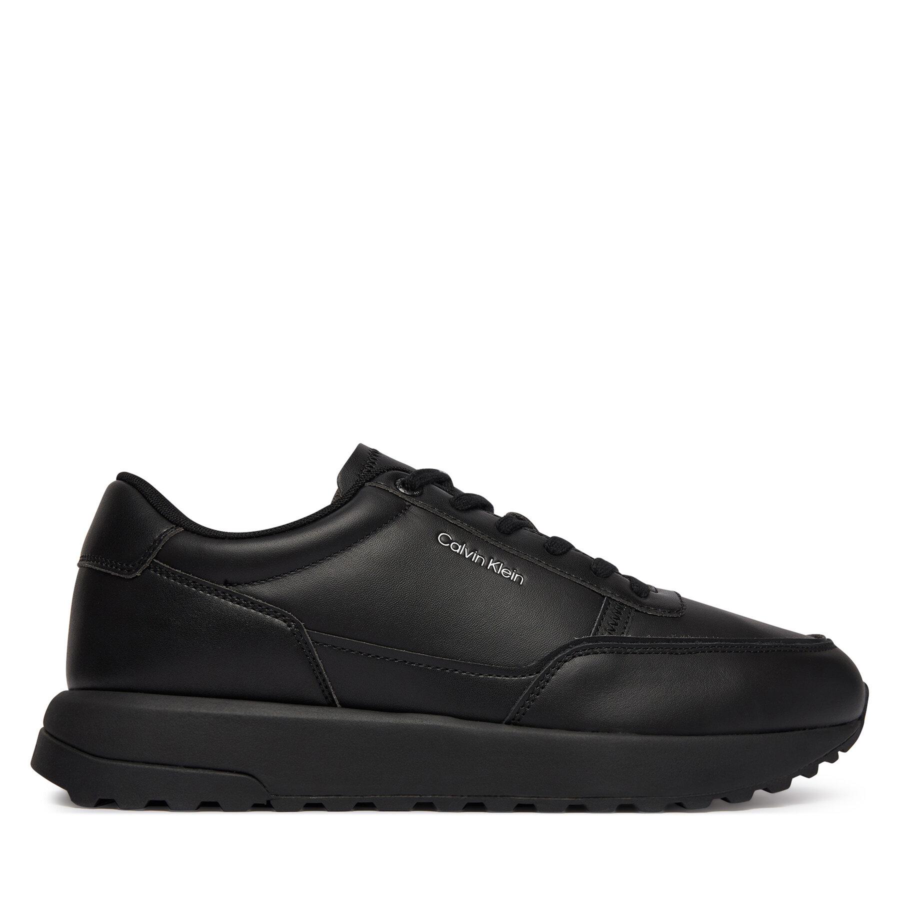 Сникърси Calvin Klein City Runner Laceup Lth HM0HM02146 Черен