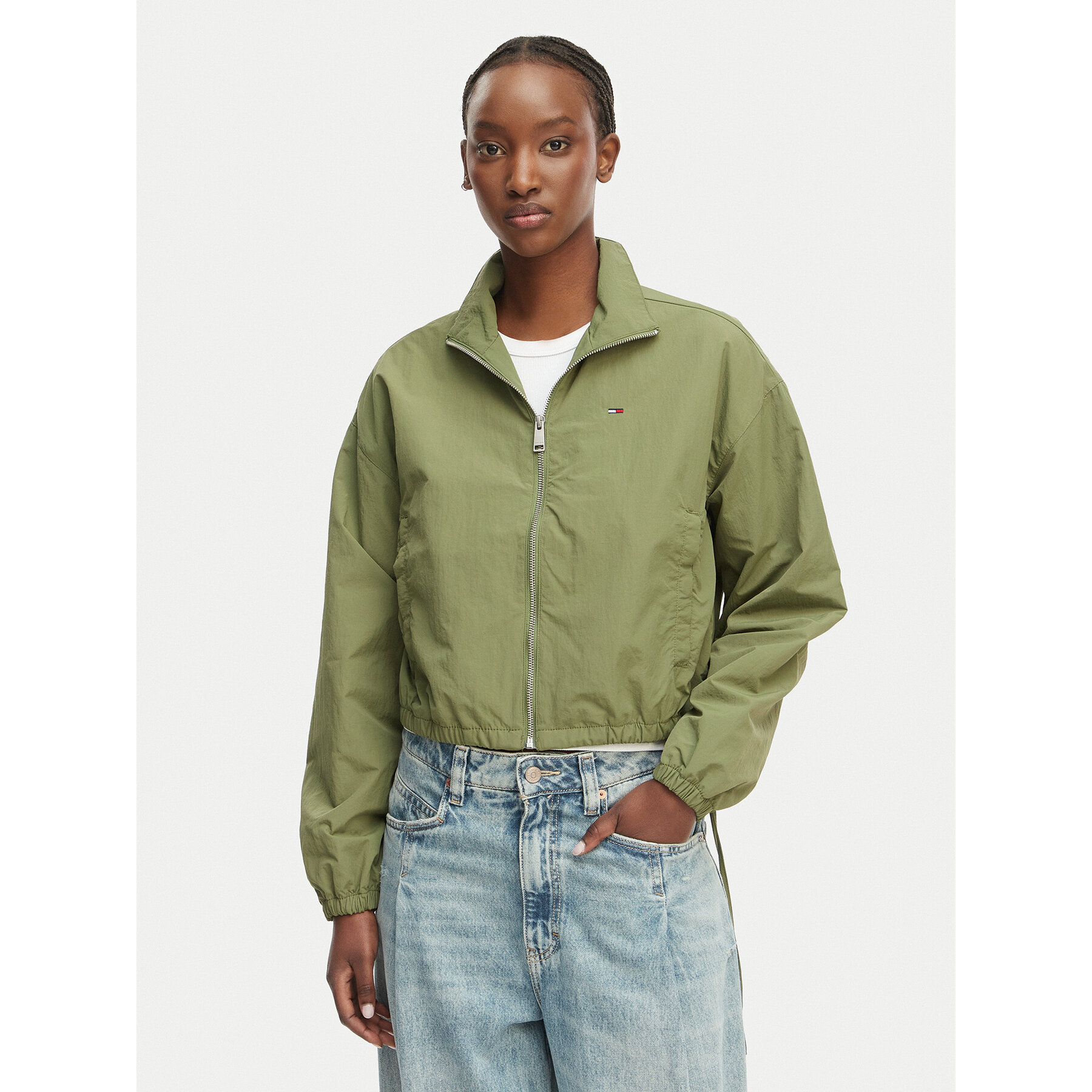 Tommy Jeans Übergangsjacke DW0DW22325 Grün Regular Fit