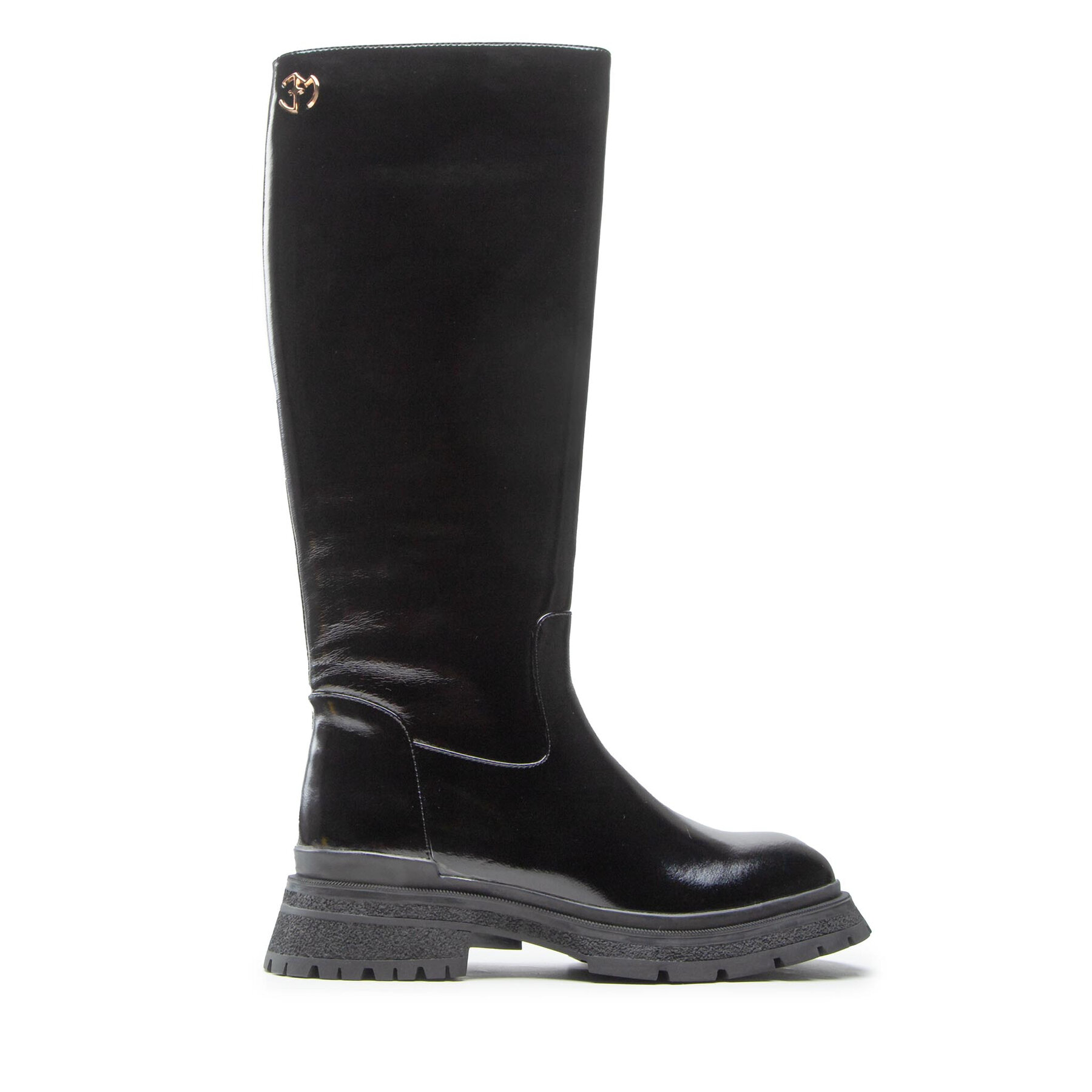 Damskie Oficerki Eva Minge, Rozmiar 37 Czarny EM-44-12-001523