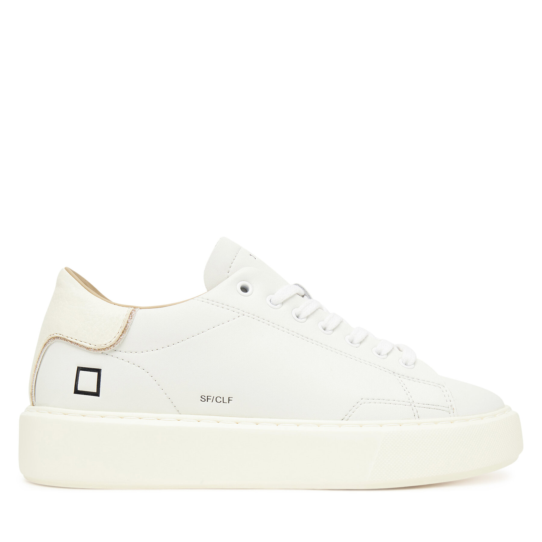 Sneakersy D.A.T.E. Sfera Calf W431-SF-CA Écru