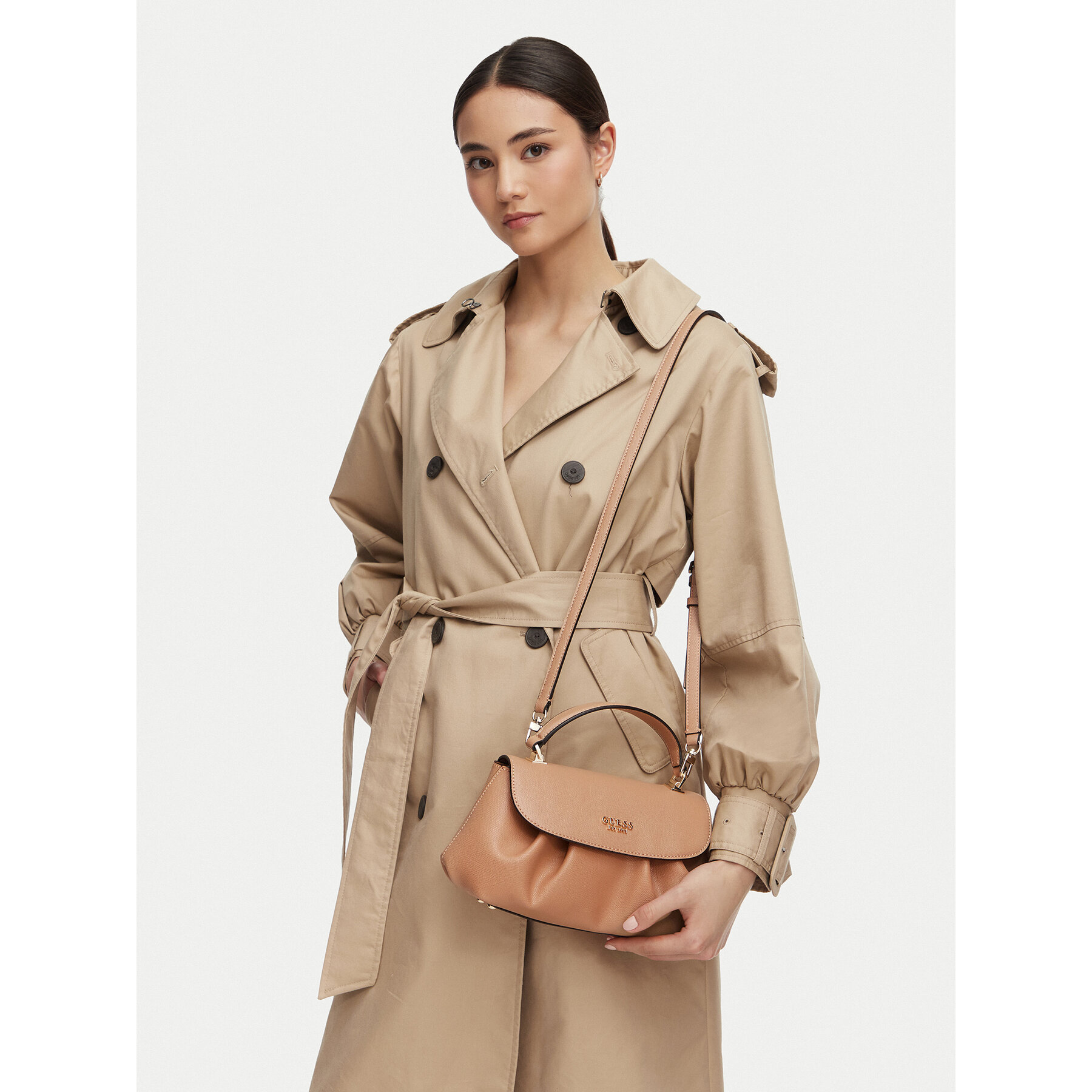 Kabelka Guess Amorette HWBG78 98190 Tmavo béžová