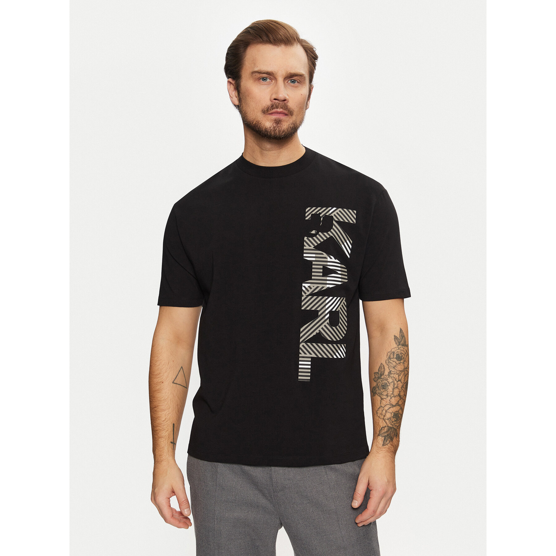 KARL LAGERFELD T-shirt 755198 551221 Nero Regular Fit