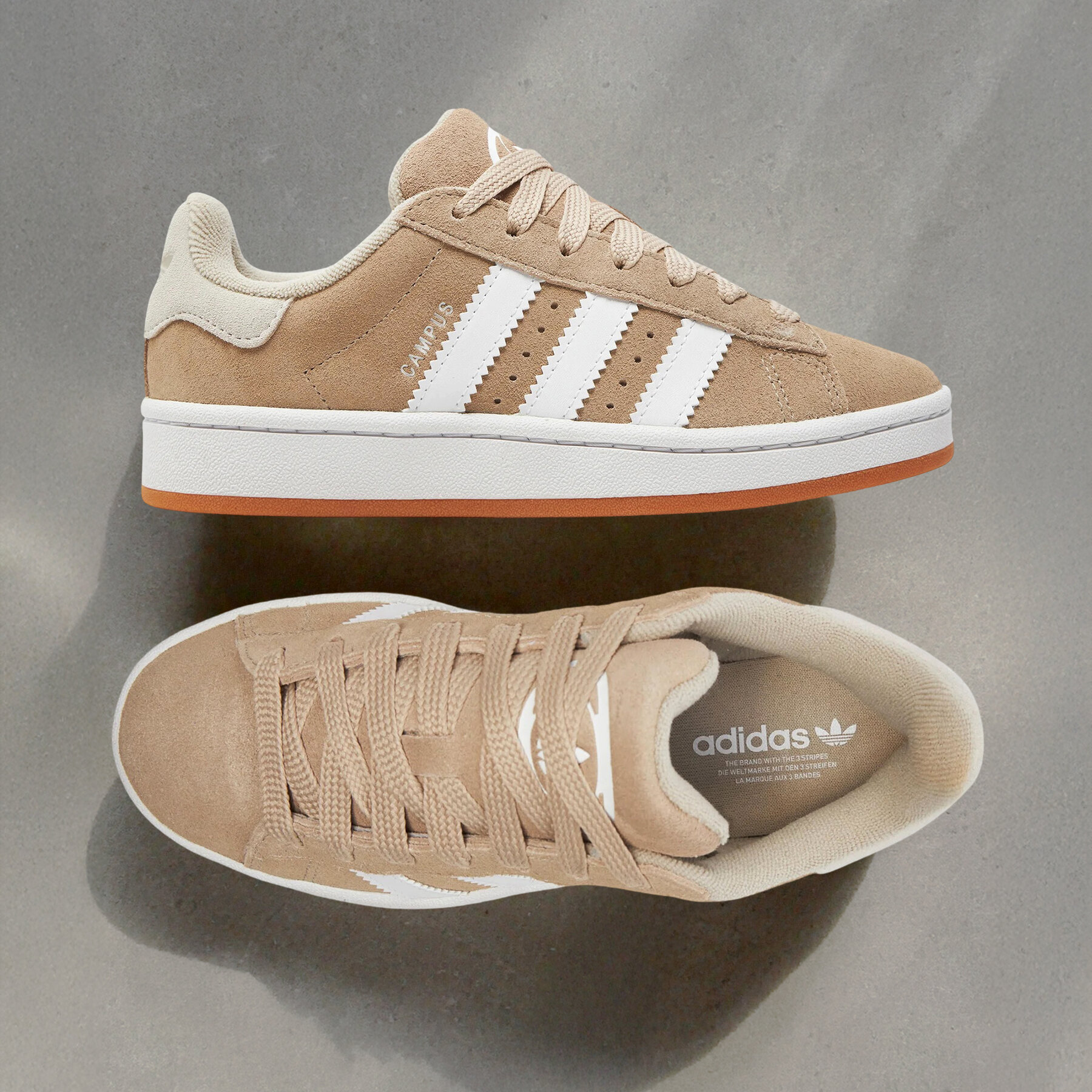 Unisex dieťa Sneakersy adidas, Rozmer: 36_23, Béžová, Campus 00S J JI4461