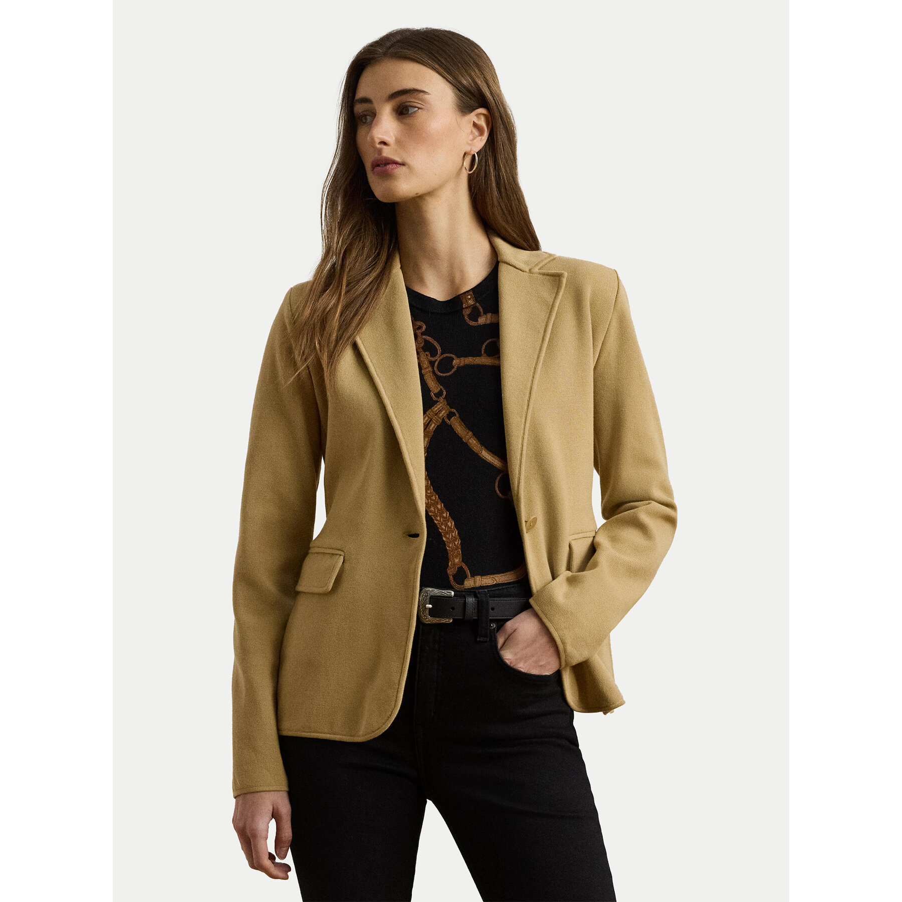 LAUREN RALPH LAUREN Sakko 200971364002 Beige Straight Fit