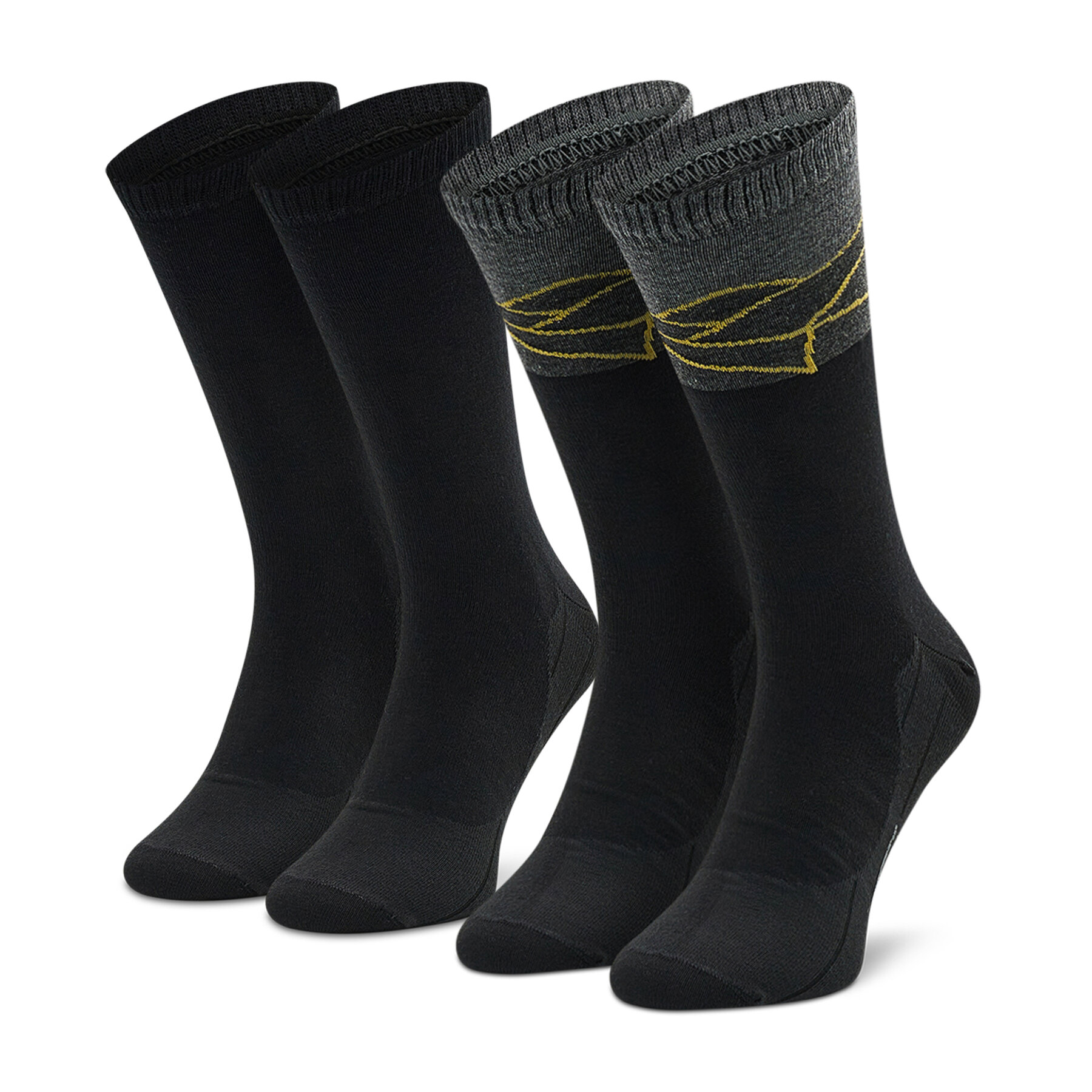 Set de 2 perechi de șosete lungi pentru bărbați Camel Active 6223 Black 610 610 imagine noua