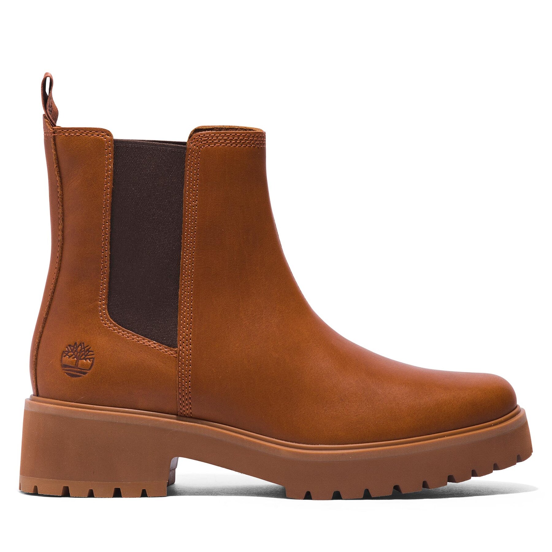 Kotníková obuv s elastickým prvkem Timberland Carnaby Cool Basic Chlsea TB0A41E6F131 Hnědá
