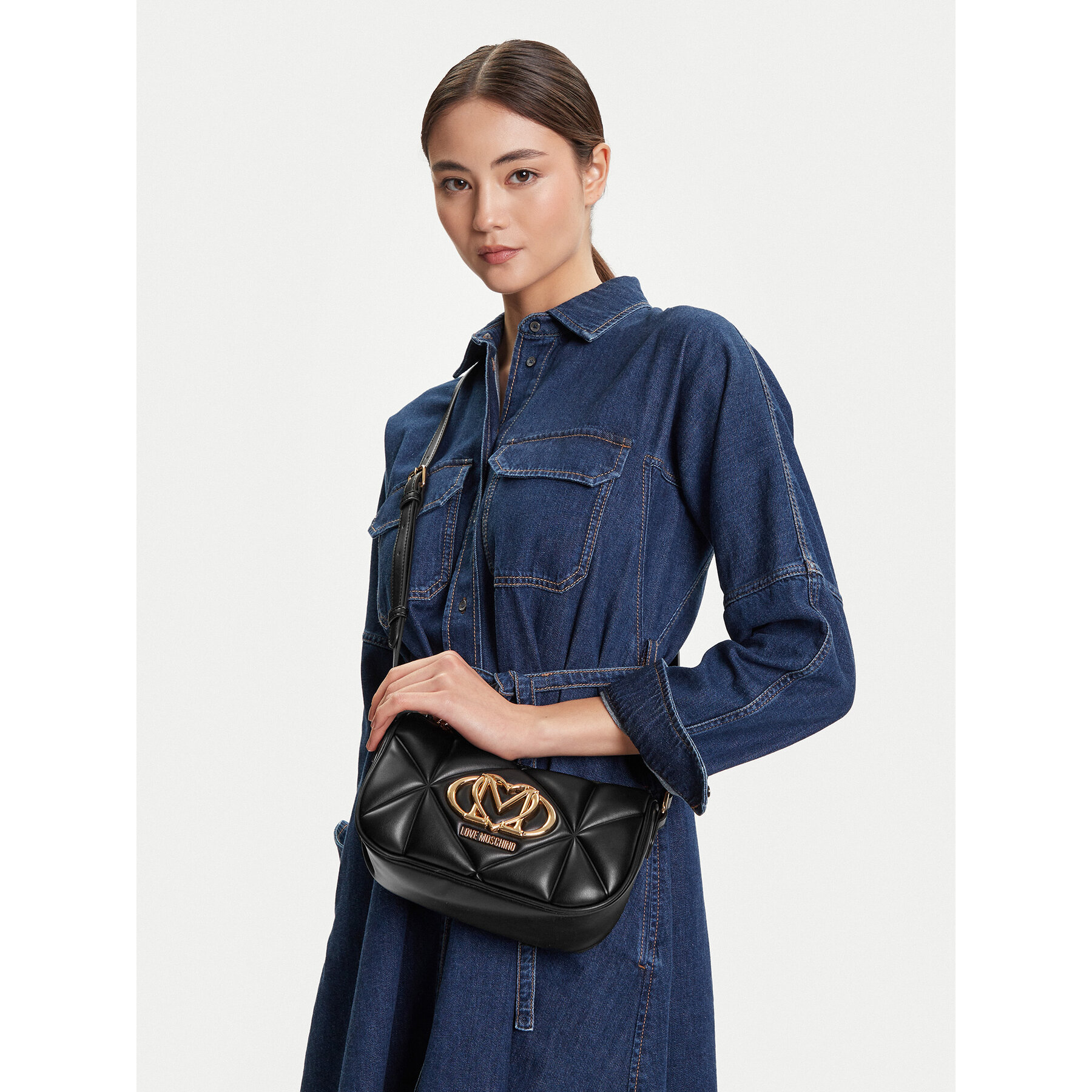 Τσάντα LOVE MOSCHINO JC4083PP1NLC0000 Μαύρο