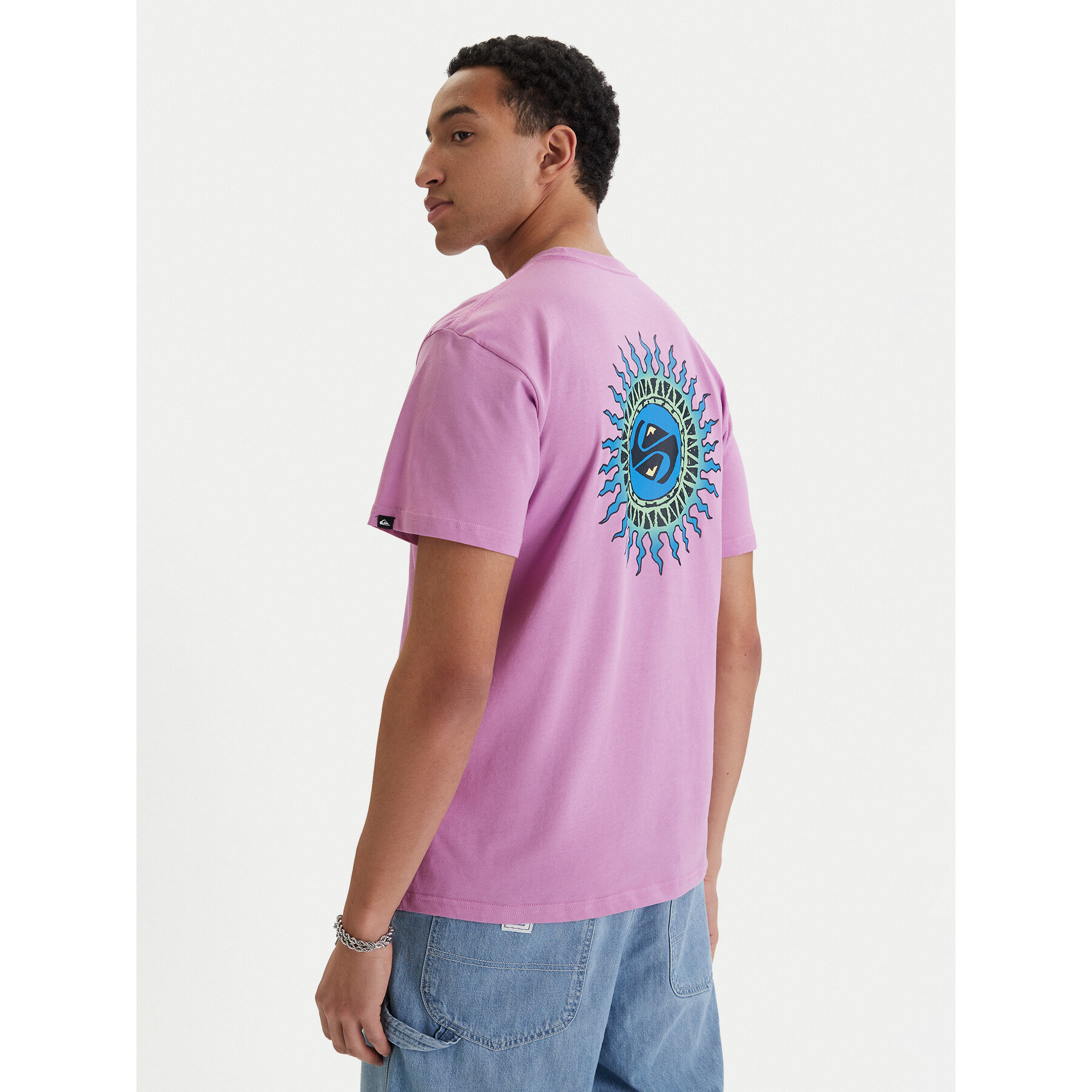 Quiksilver T-Shirt Ev Beach Blast EQYZT08046 Μωβ Regular Fit