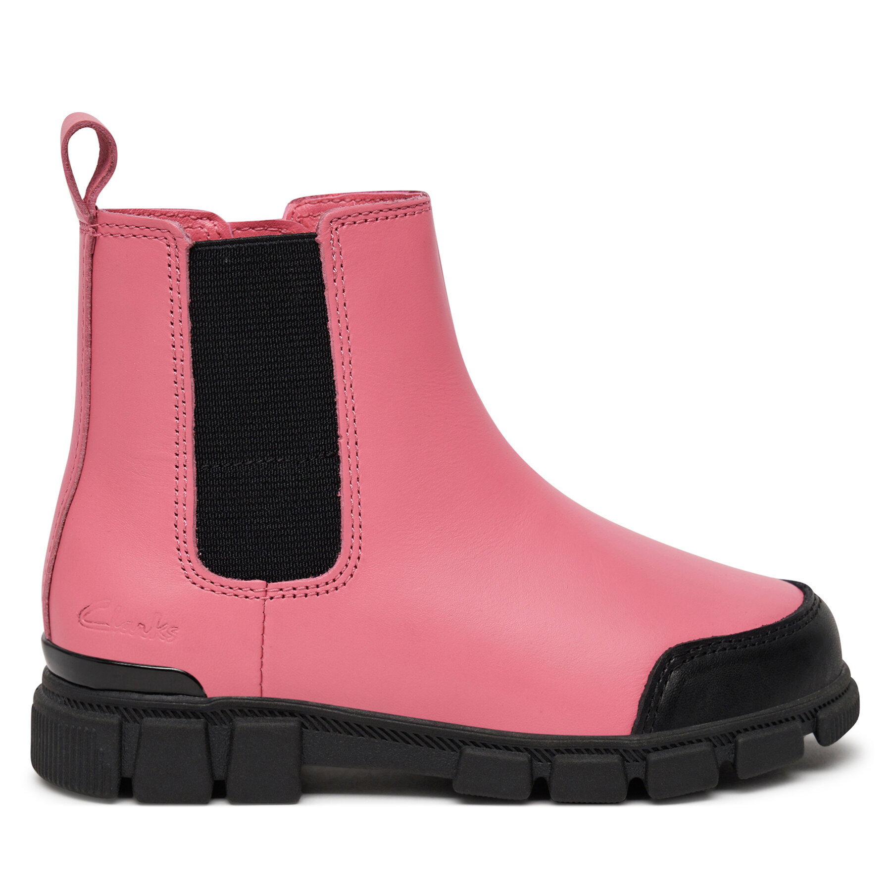 Kozačky Clarks Evyn Chelsea K. 26179042 Růžová