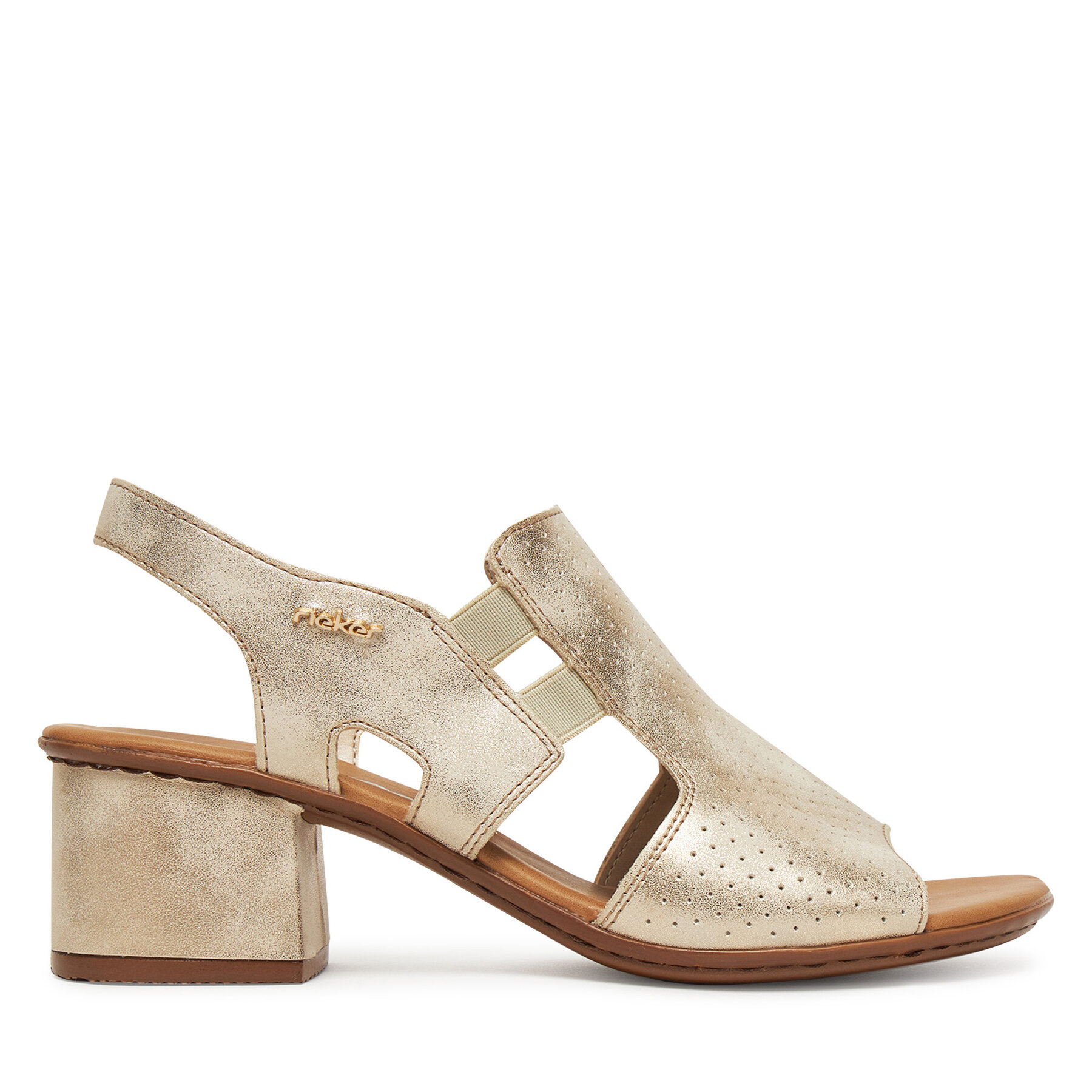 Σανδάλια Rieker 64665-60 Χρυσό