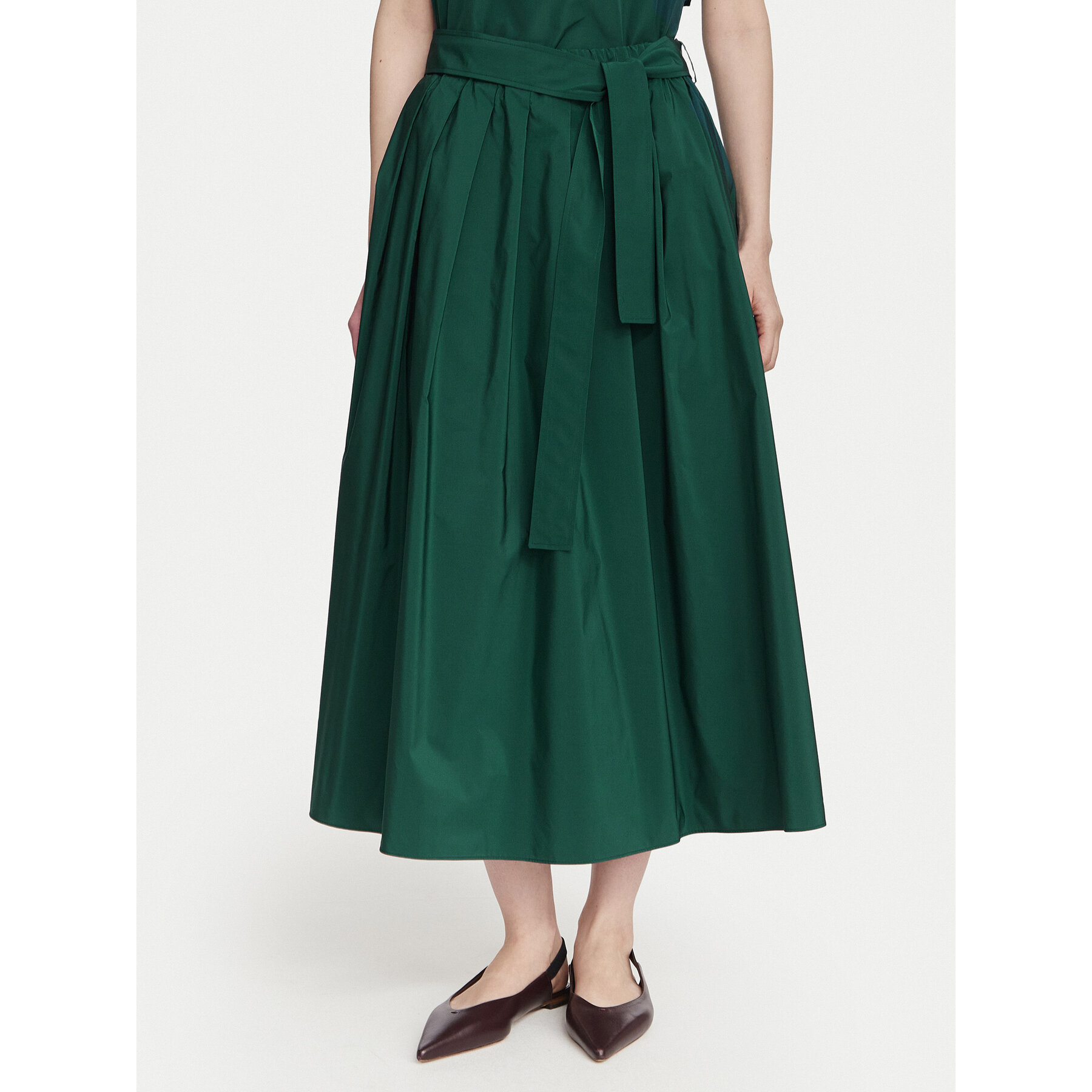 WEEKEND MAX MARA Midirock WKDALPACA vert foncé | 34
