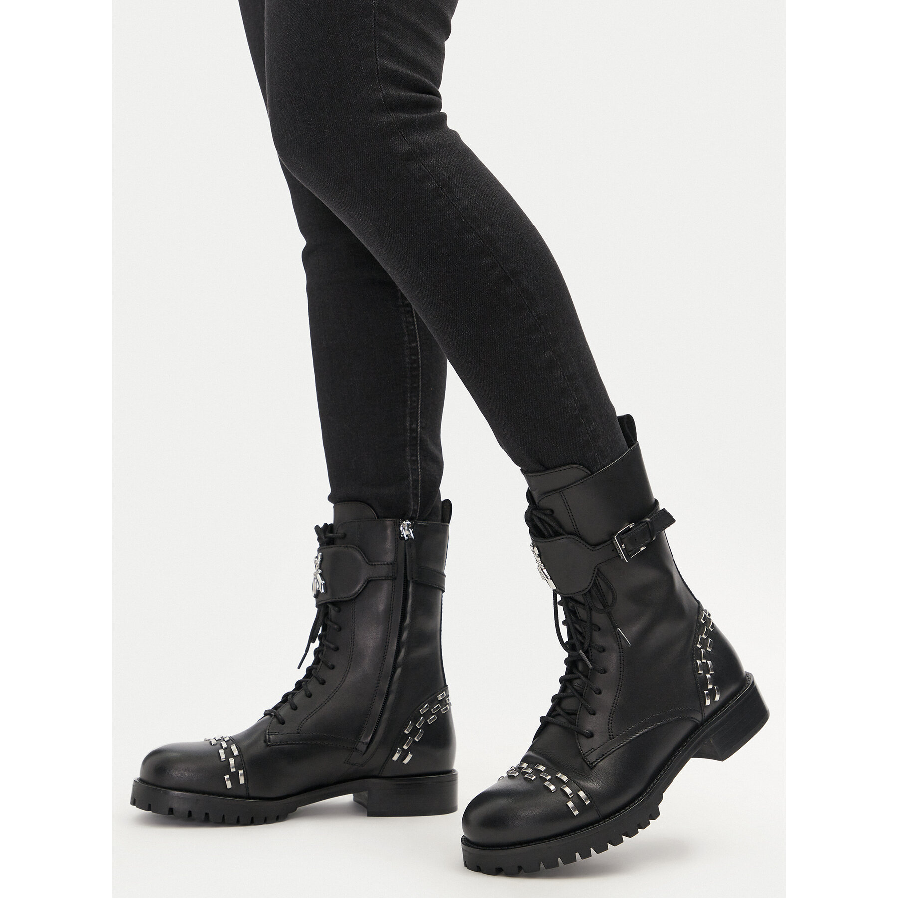 Trappers Patrizia Pepe 8Y0102/L119-K103 Negru