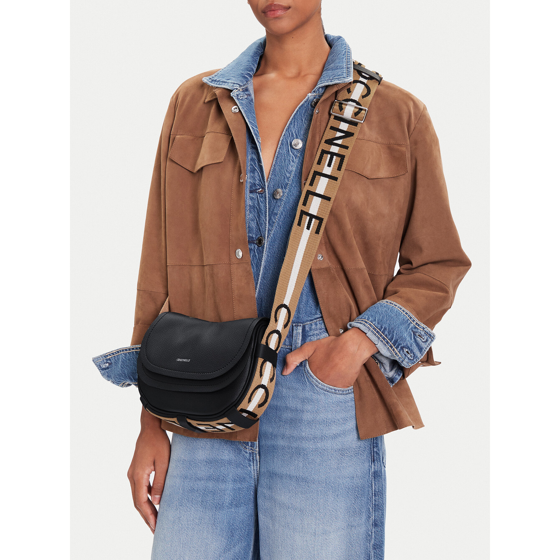 Geantă Coccinelle SQ0 Coccinelle Raquel E1 SQ0 15 03 01 Negru