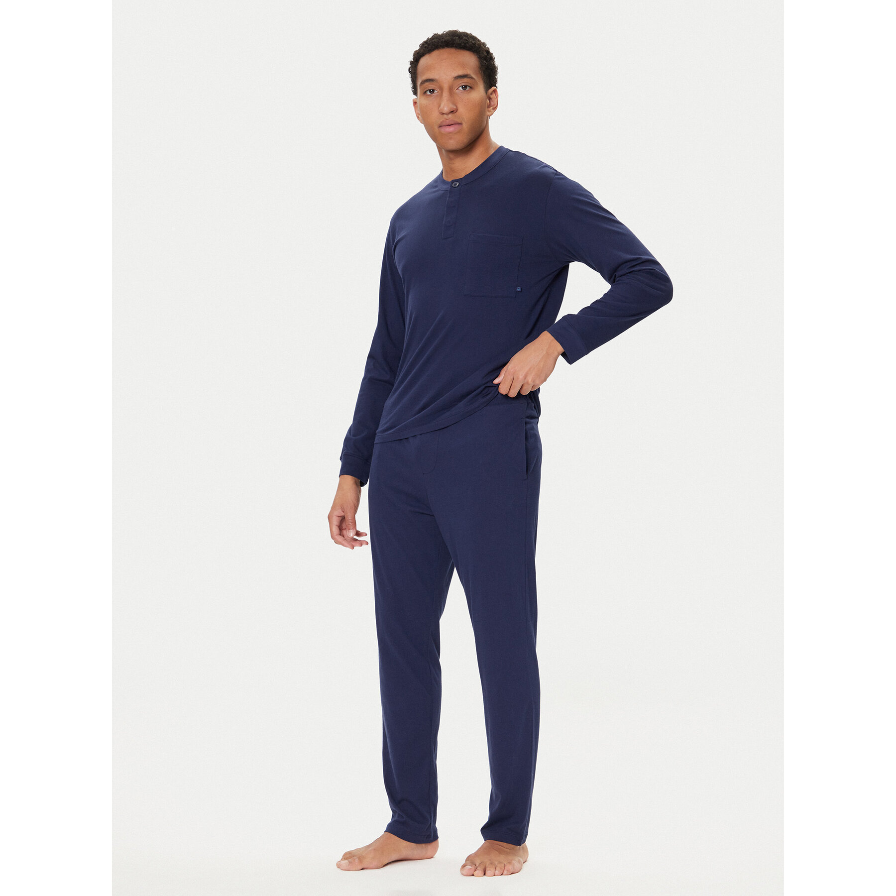 United Colors Of Benetton Πιτζάμα 3VD04P02W Σκούρο μπλε Regular Fit