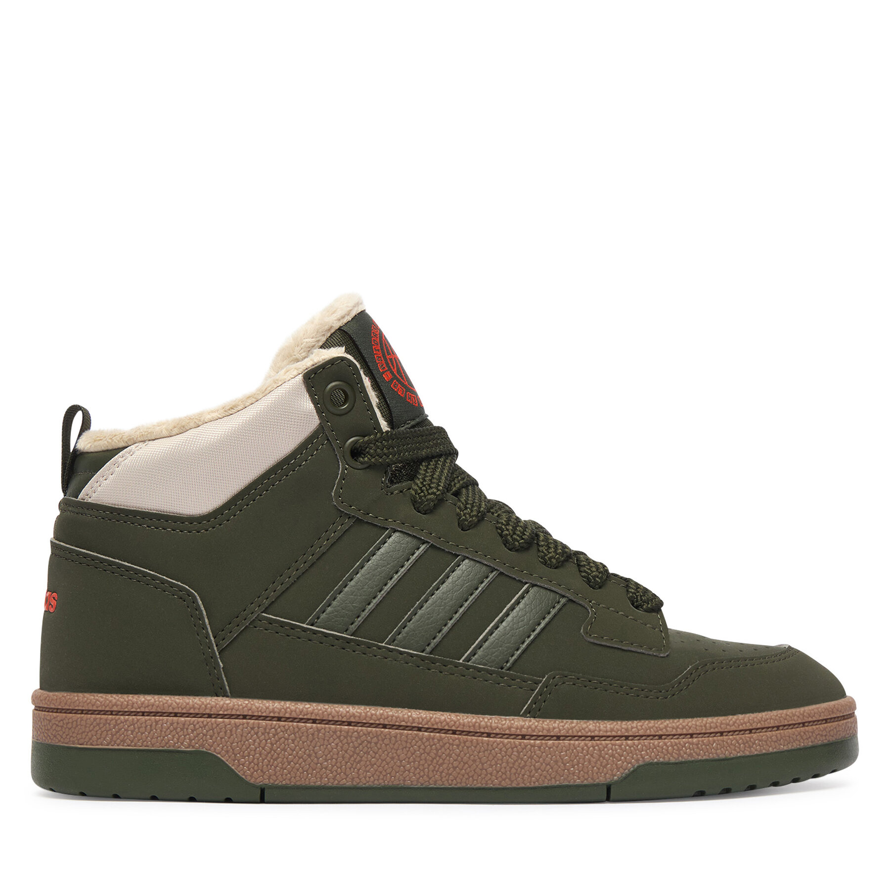 Snīkeri adidas Rapid Court Mid Winterized Shoes KI3908 Zaļš