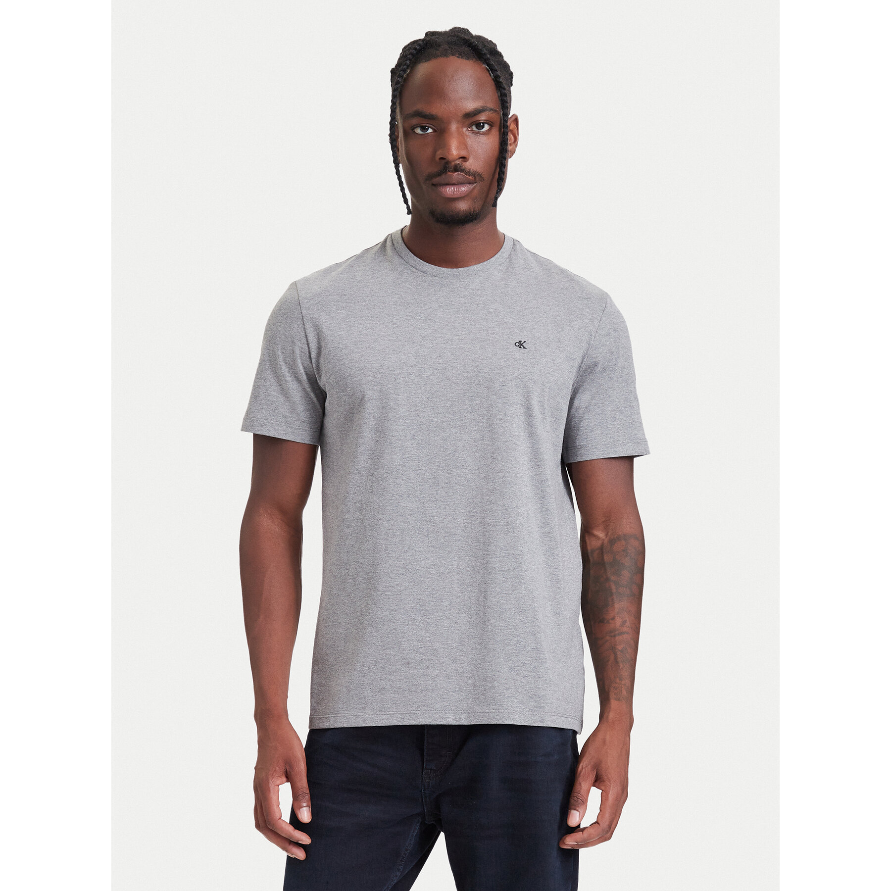 Calvin Klein Jeans T-Shirt LV14RD254G Grau Regular Fit