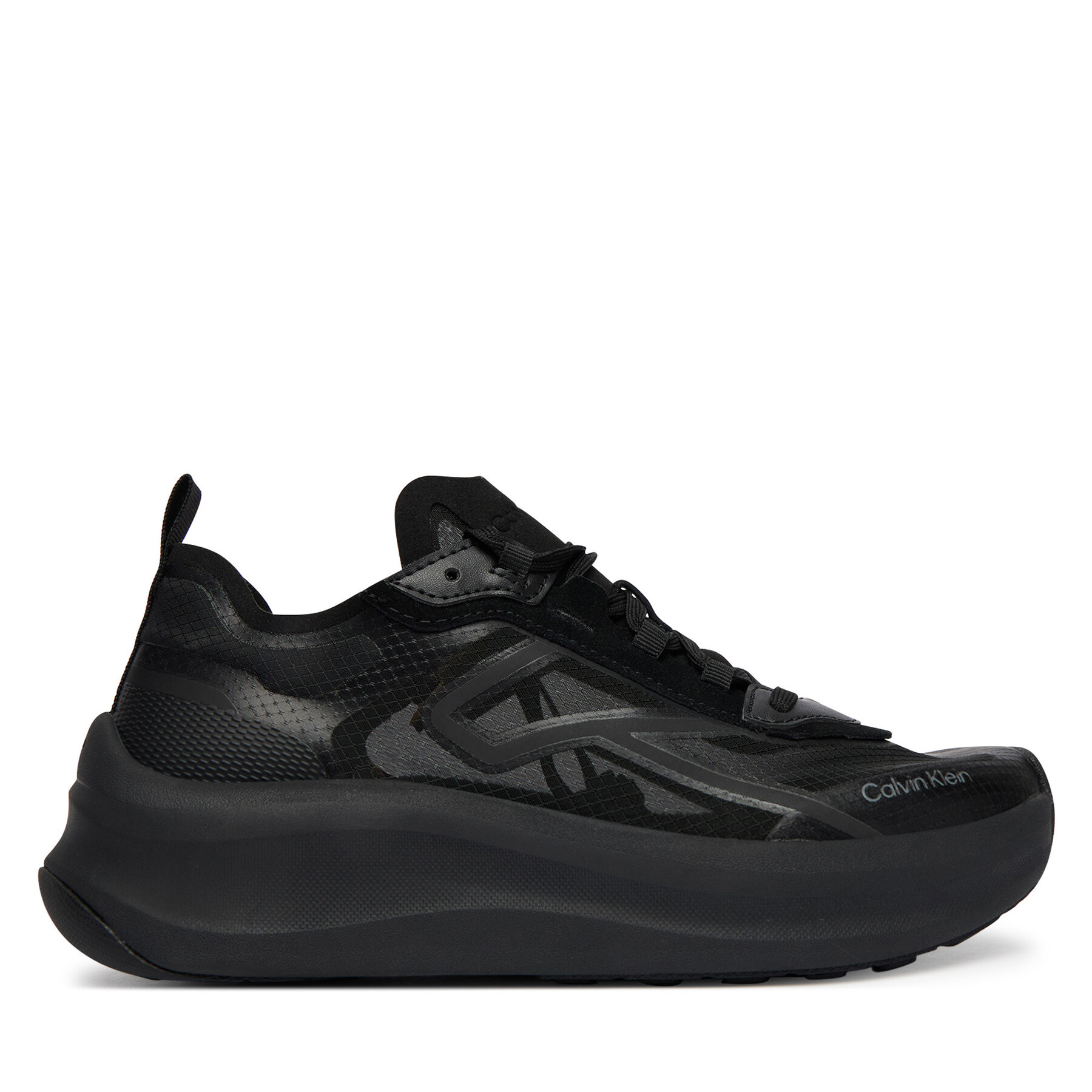 Superge Calvin Klein Chunky Run Ckstripe Lup Tran Rip HW0HW03005 Črna