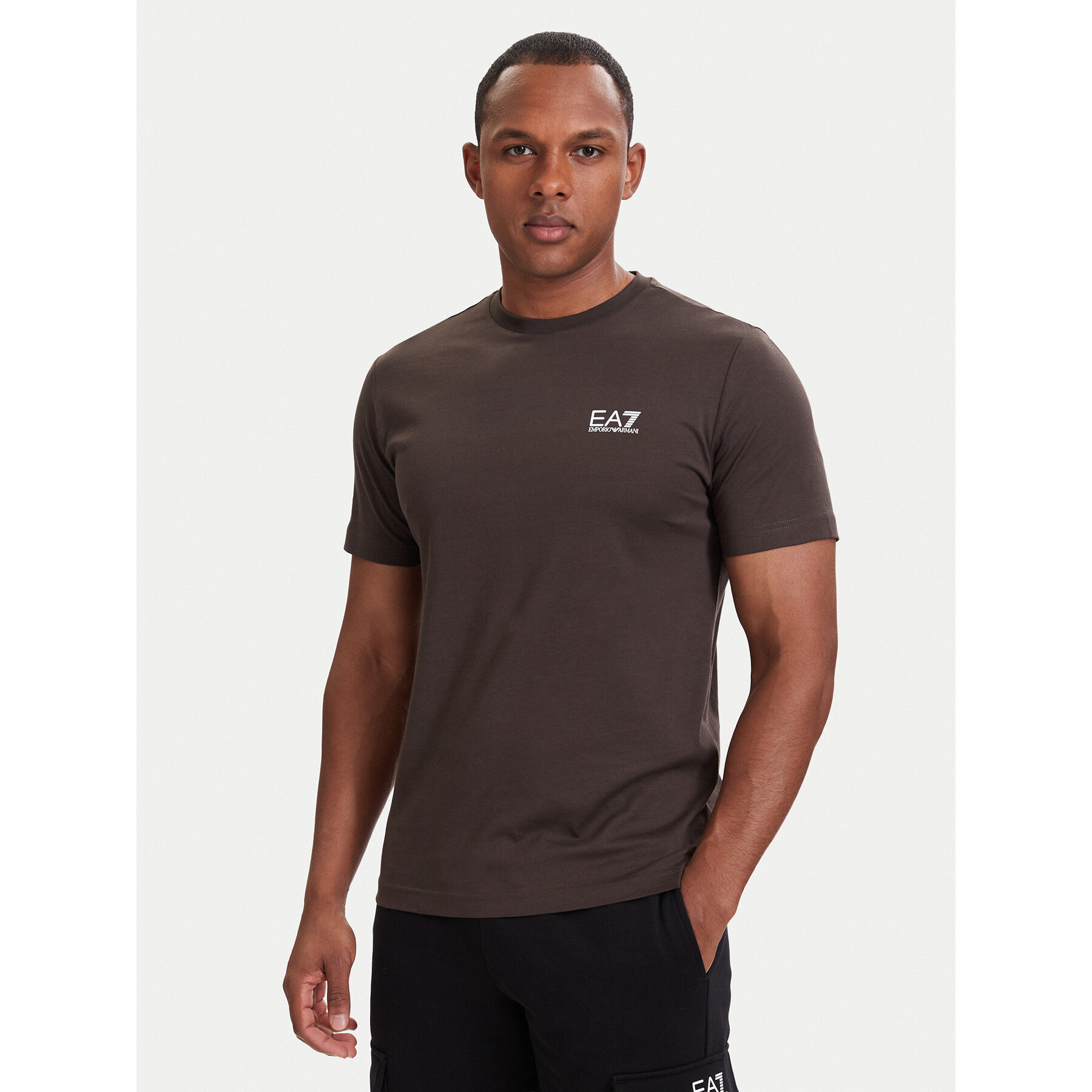 EA7 Emporio Armani T-Shirt 8NPT25 PJVPZ U6027 Braun Regular Fit