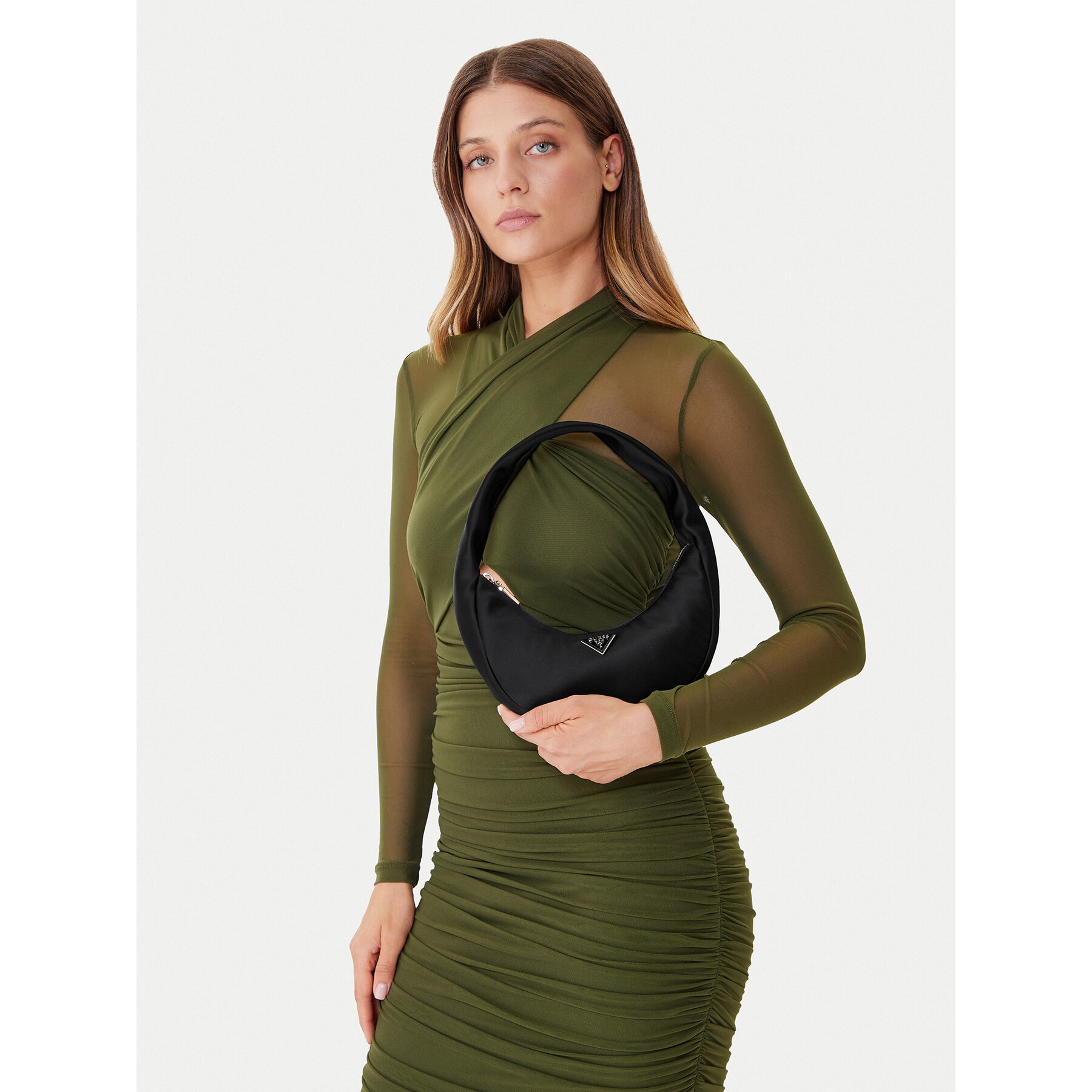 Geantă Guess Sunetra Mini HWSE75 34720 Negru