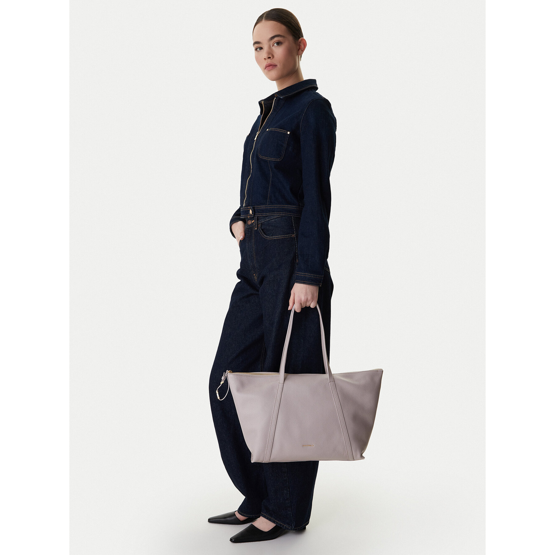 Geantă Coccinelle U45 Coccinellenory E1 U45 11 01 01 Gri