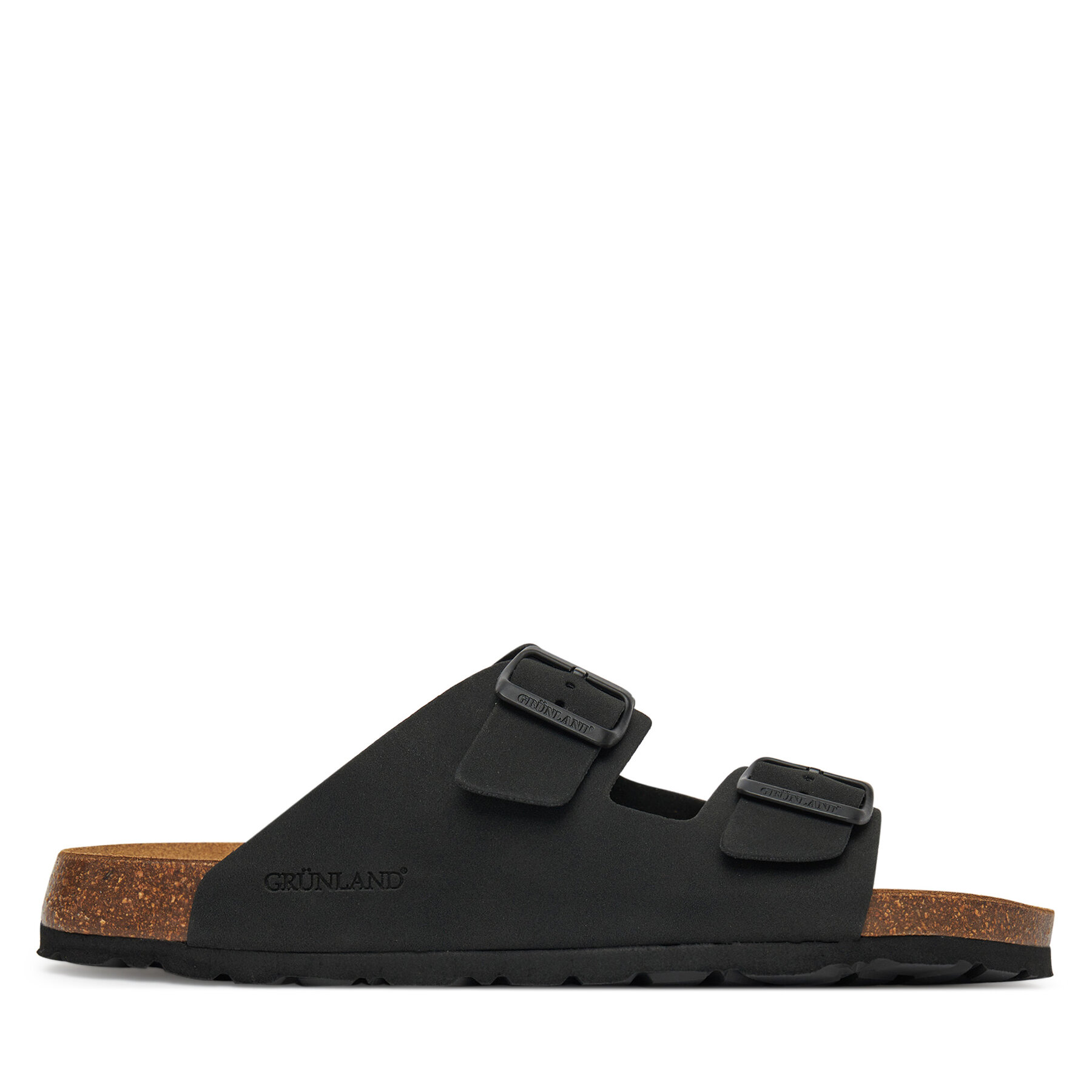 Herren Pantoletten Grünland, Schuhgröße 46, Schwarz, Bobo CB0812