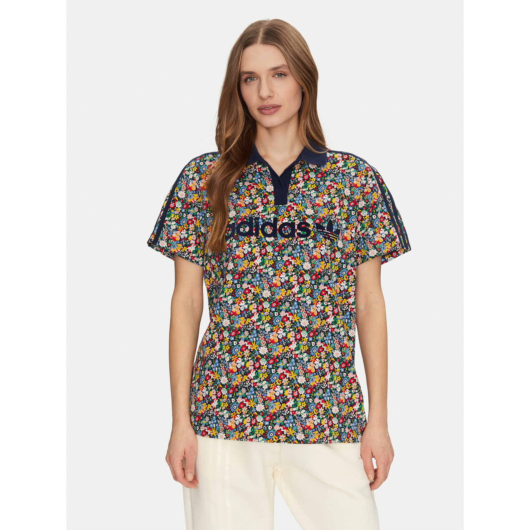 adidas adidas Polo Liberty London Football JC7786 Έγχρωμο Loose Fit