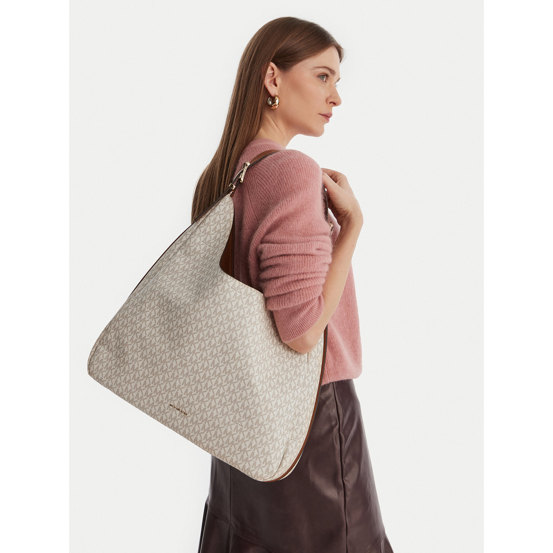 Ročna torba MICHAEL Michael Kors 30F5GY5H7B Écru