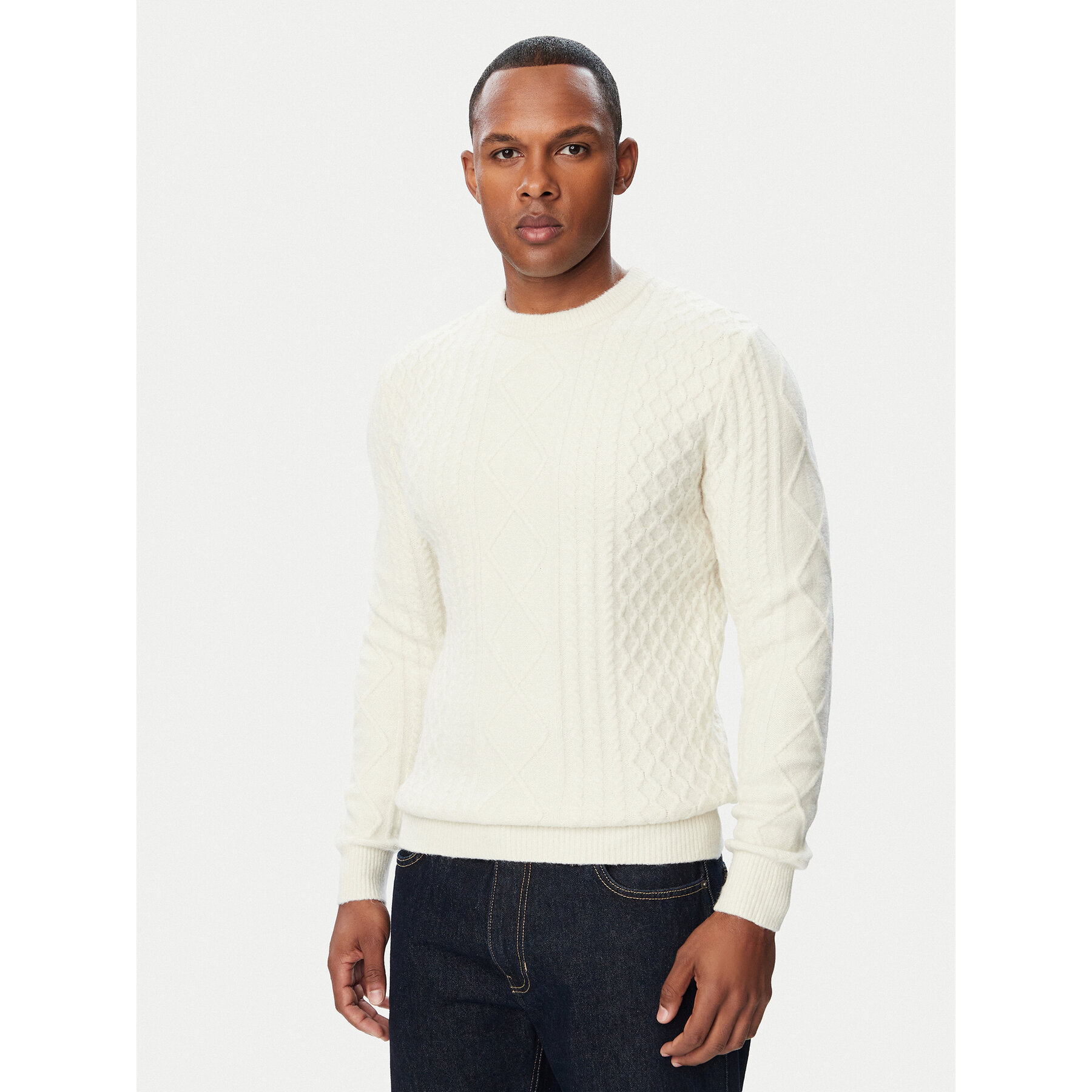 Guess Pullover M6BR2 8Z1549 Creme Regular Fit