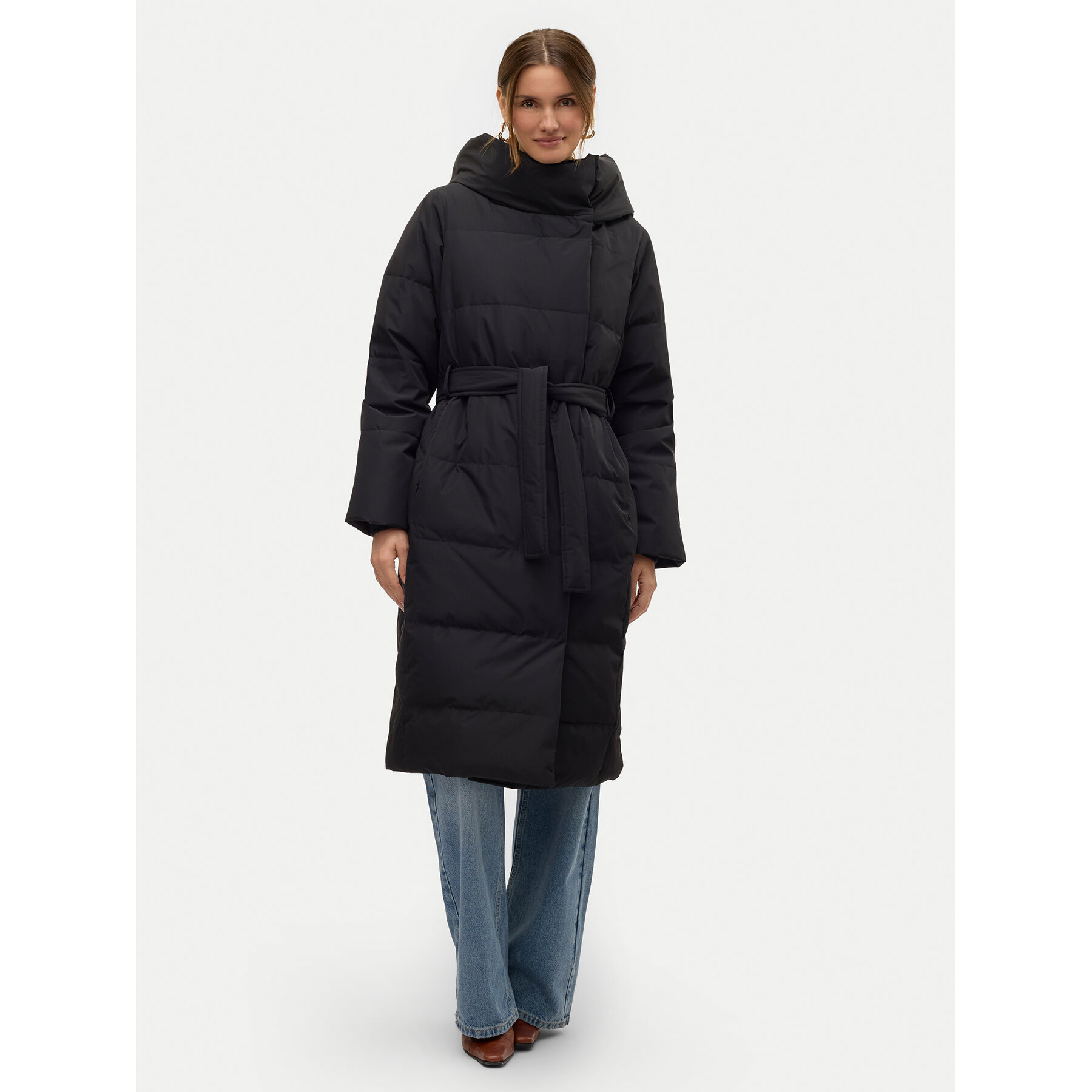 Vero Moda Daunenjacke Leonie 10311566 Schwarz Regular Fit