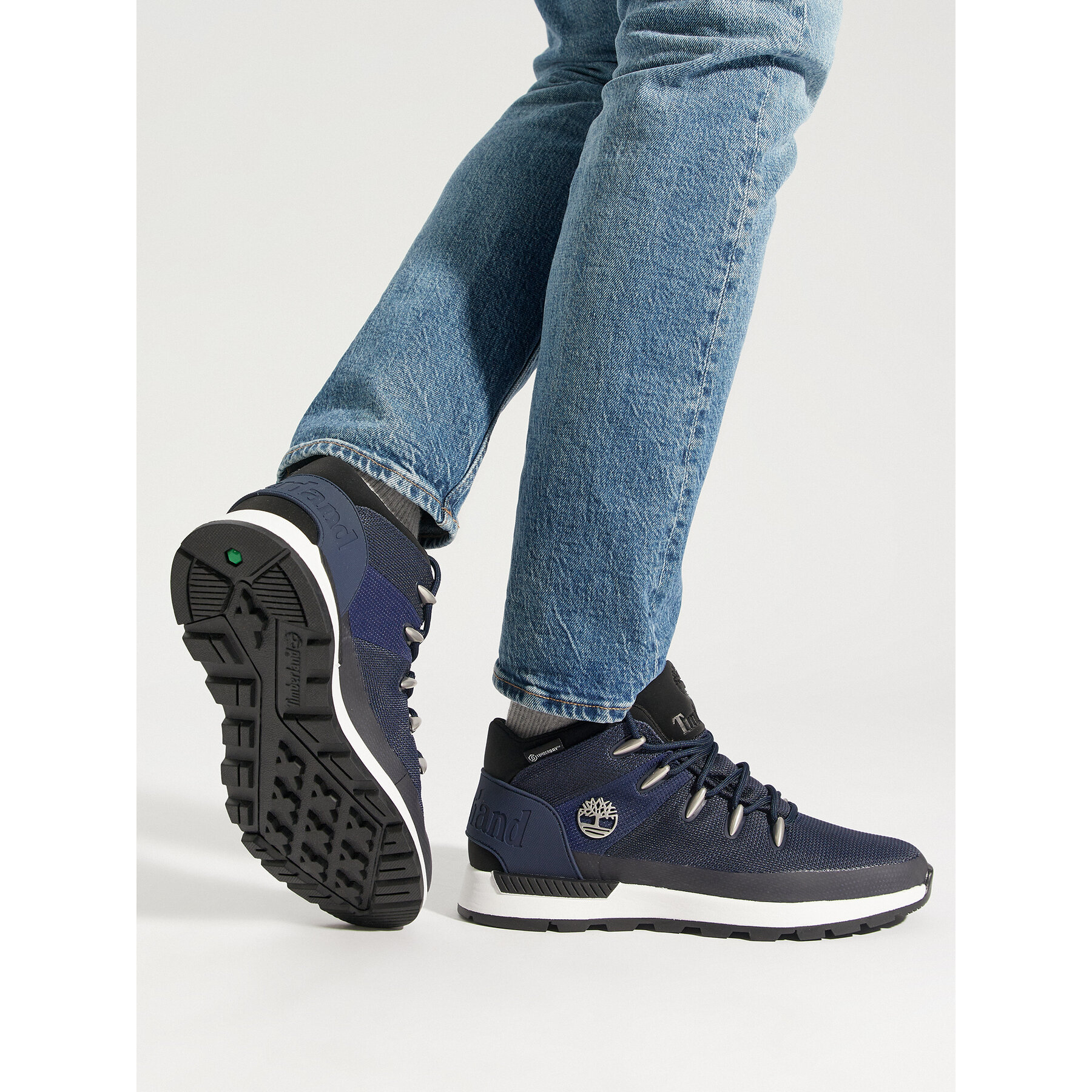 Trapper stila apavi Timberland Sprint Trekker Mid Fab Wp TB0A2FXT019 Tumši zils