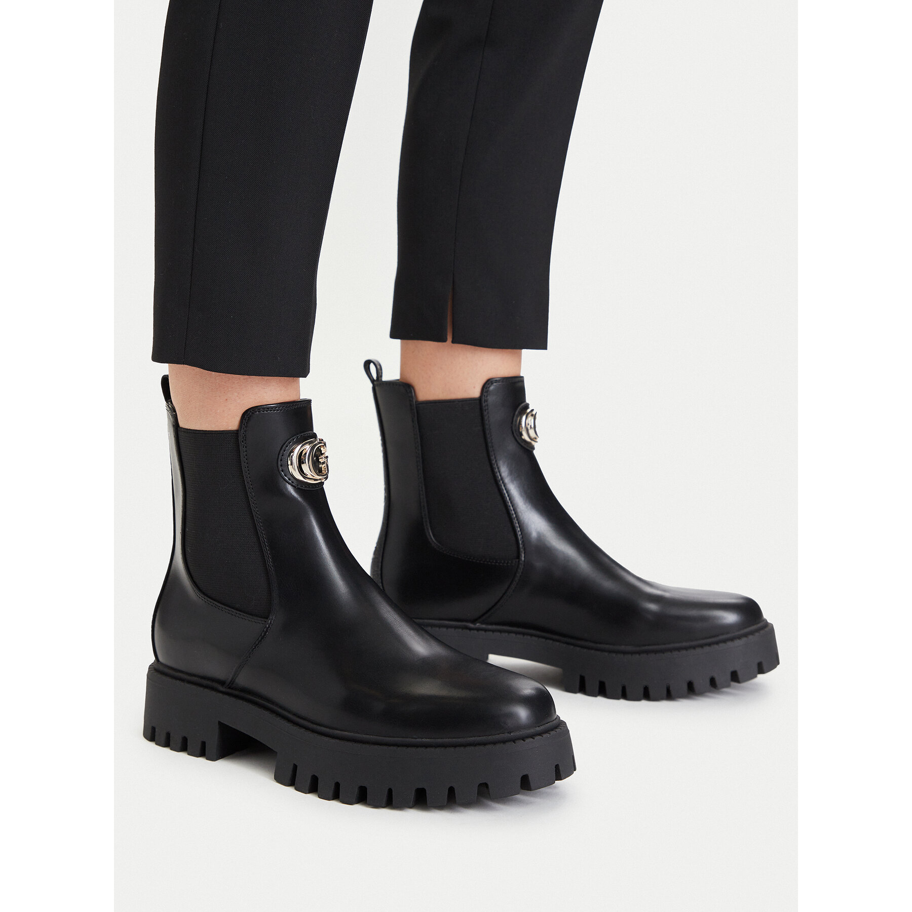Ghete Jodhpur Guess FLTFID ELE10 Negru