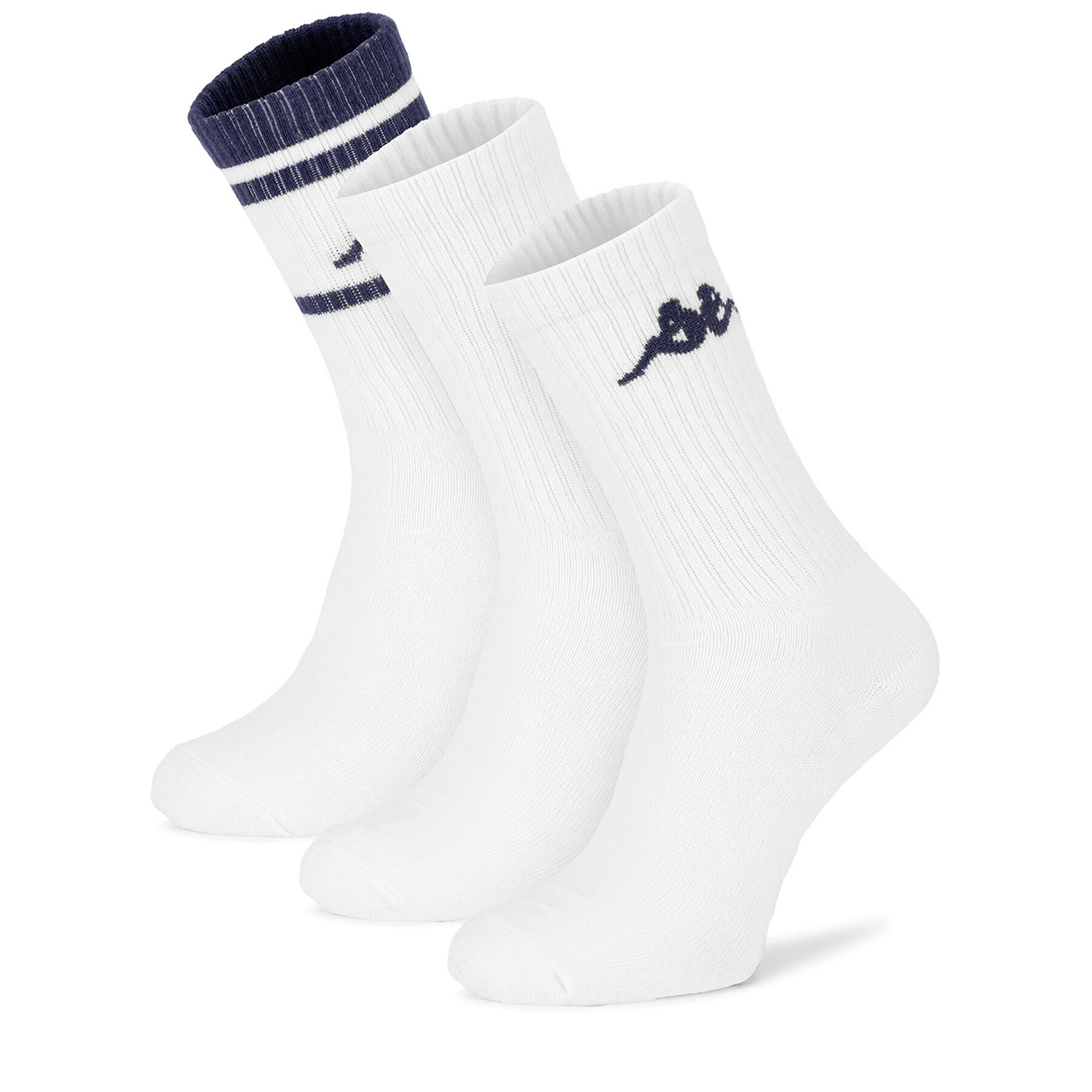 Duge čarape Kappa KR_ANKLE_AW26 (3-PACK) Bijela